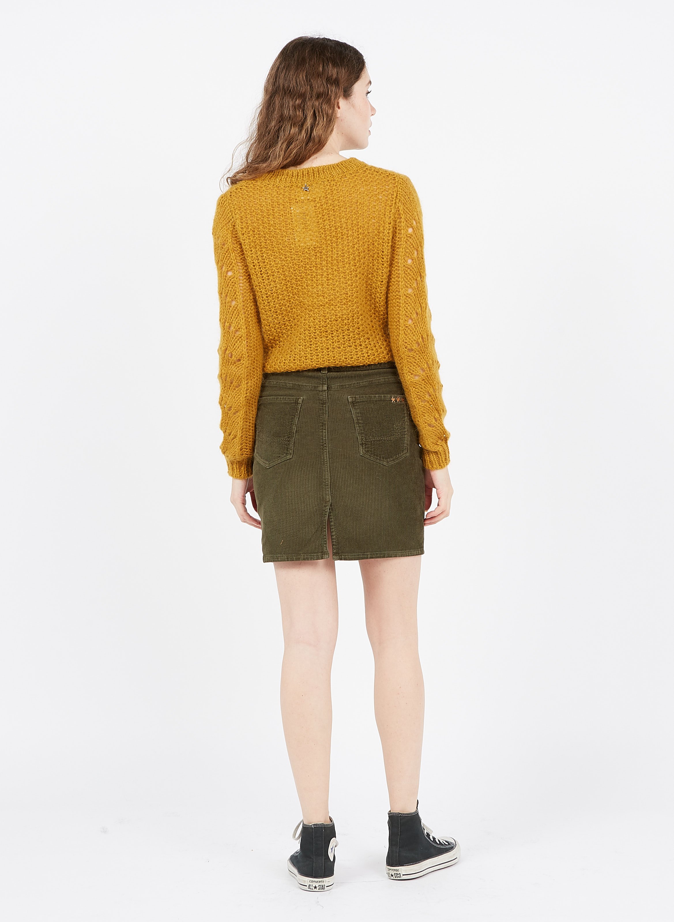 express olive skirt