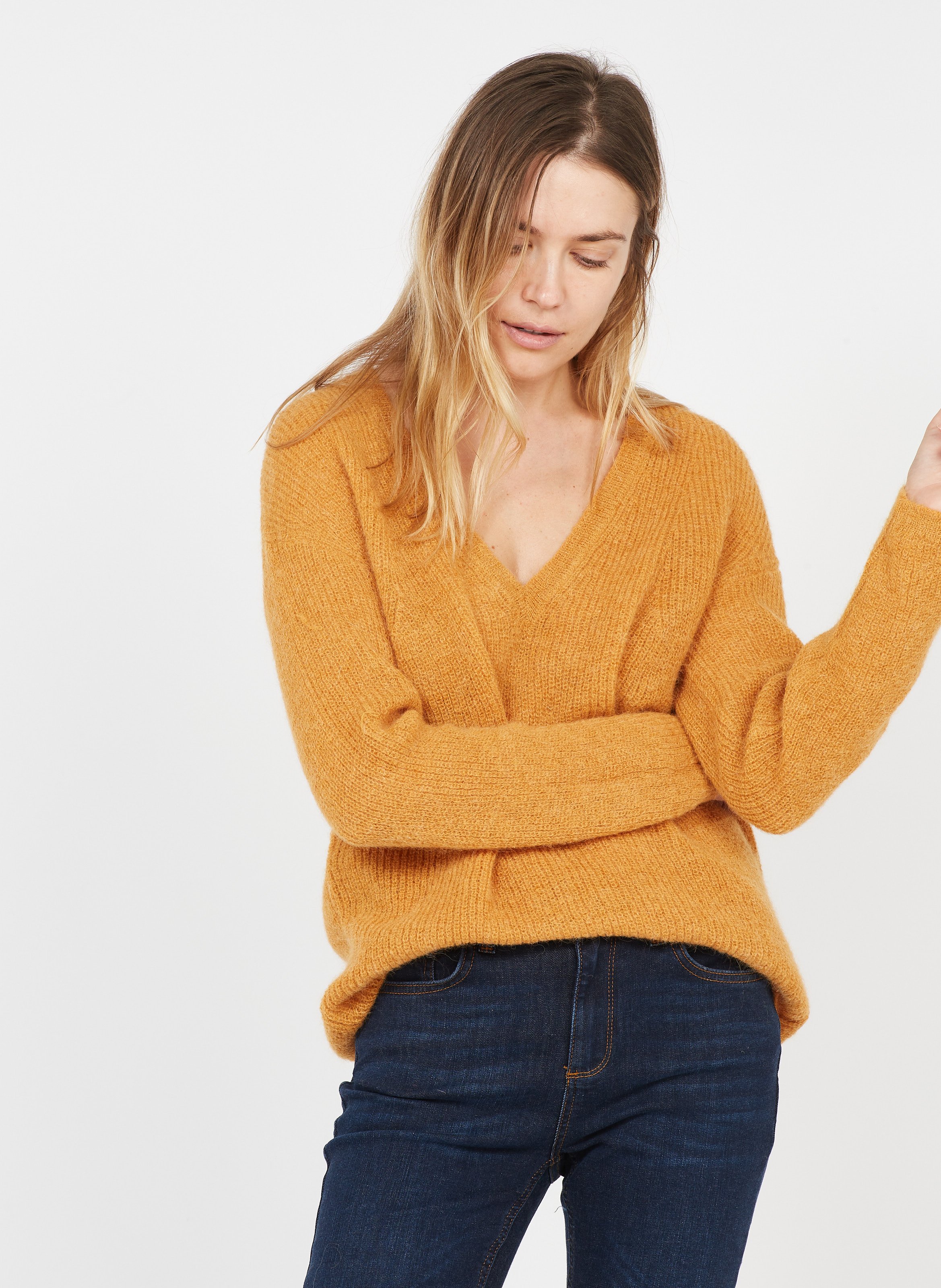 express yellow sweater