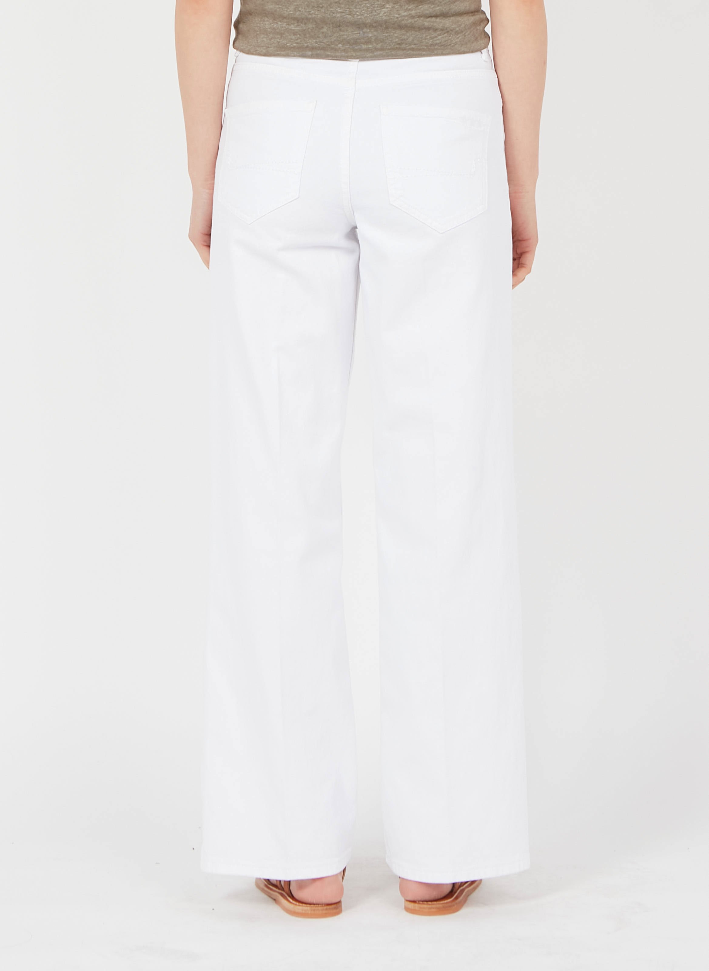 Sale Wide-leg Jeans Blanc Sud Express 
