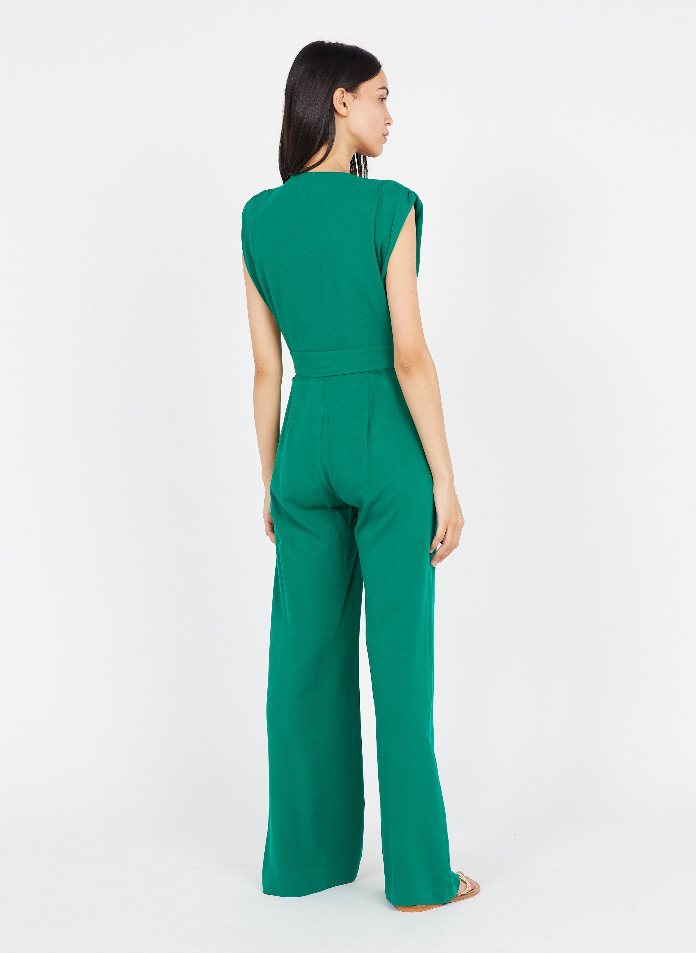 green calvin klein jumpsuit