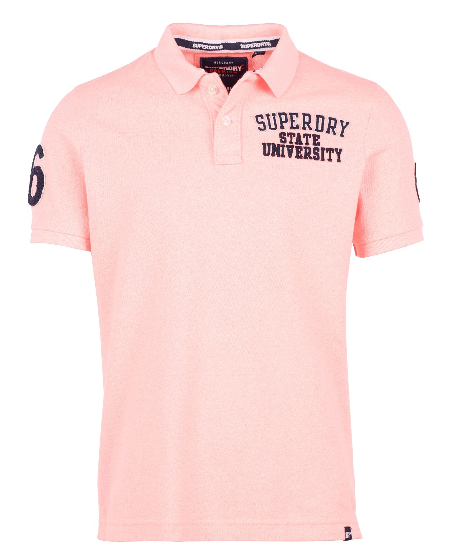 superdry pink polo