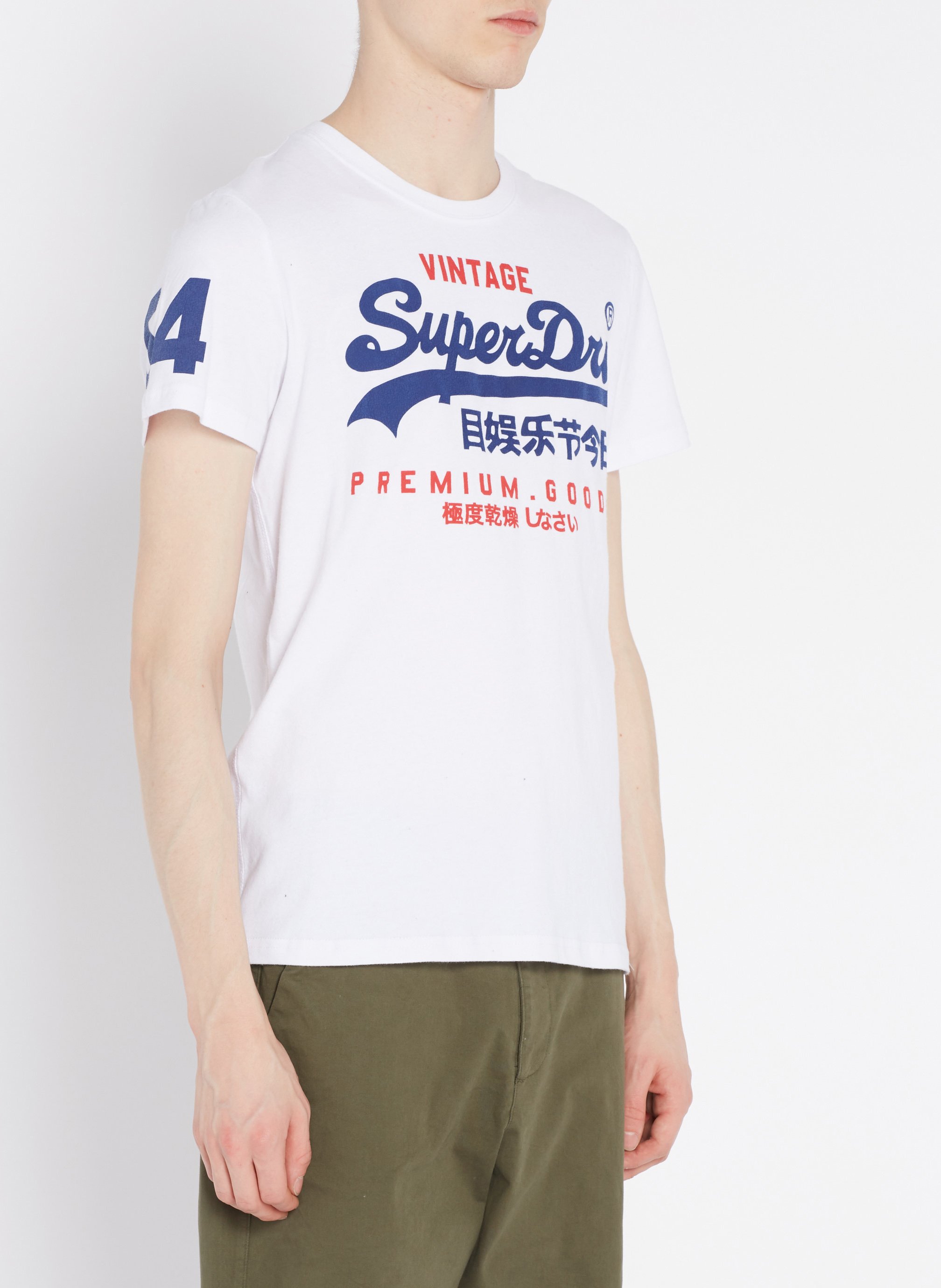 superdry mens white t shirt