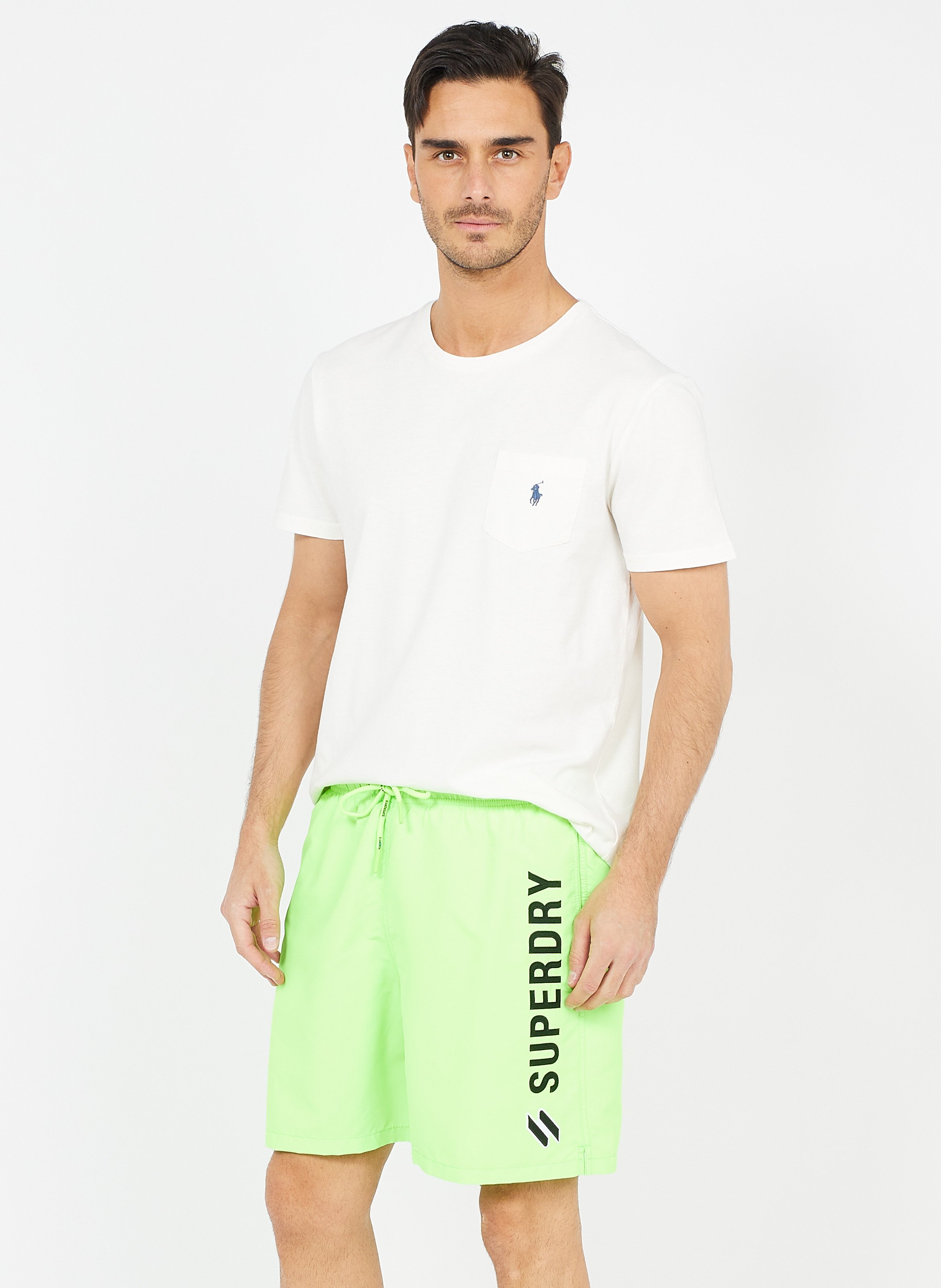 Swim Shorts Neon Green Superdry - Men 
