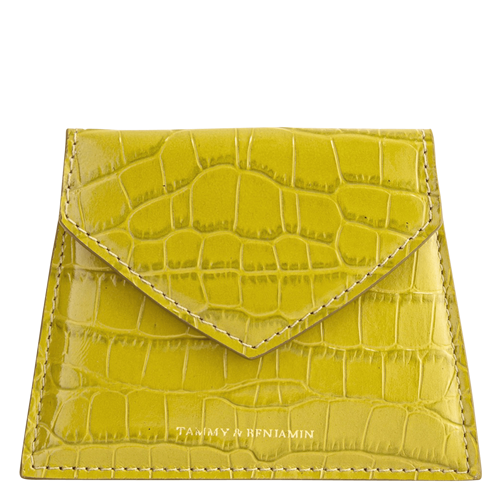 mock croc purse