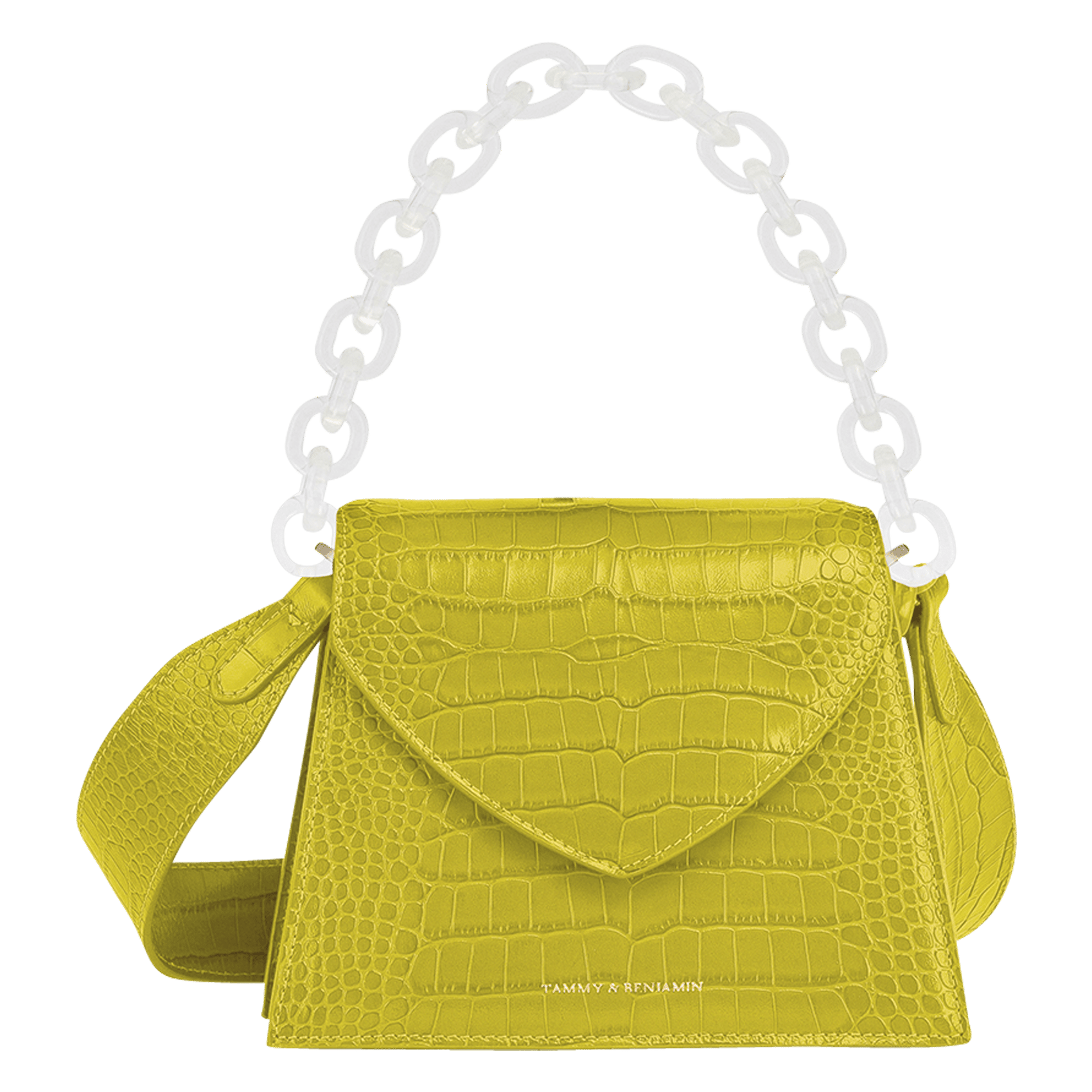 mock croc purse