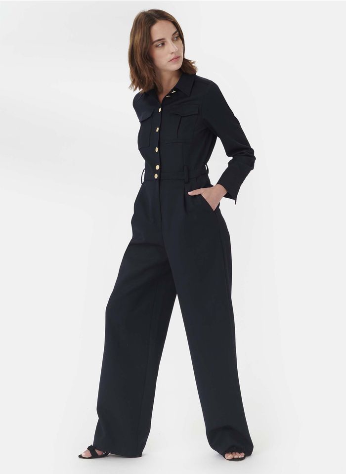 handelaar Klagen Voorschrijven Sale Button-up Jumpsuit With Classic Collar Marine Tara Jarmon - Women |  Place des Tendances