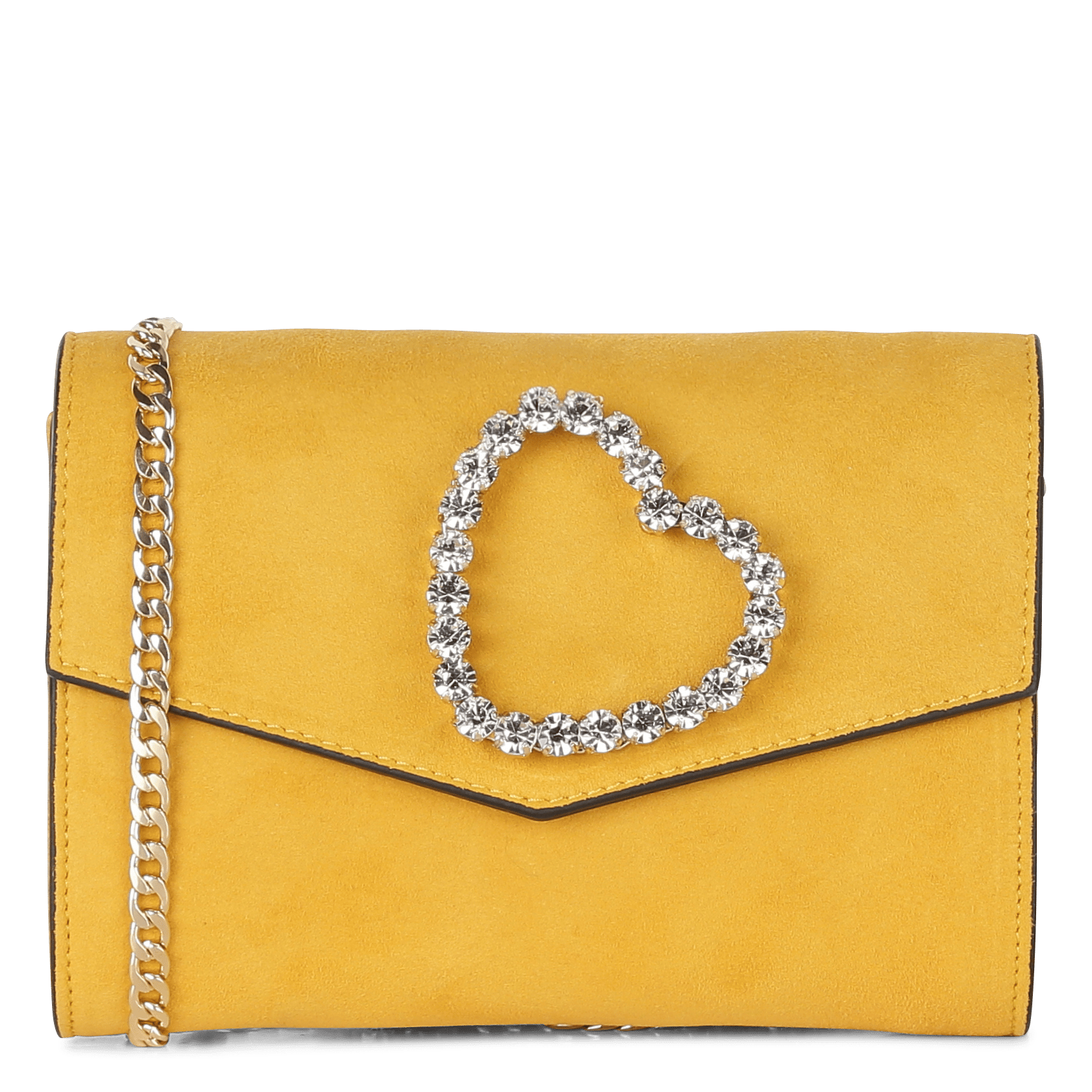 yellow evening clutch