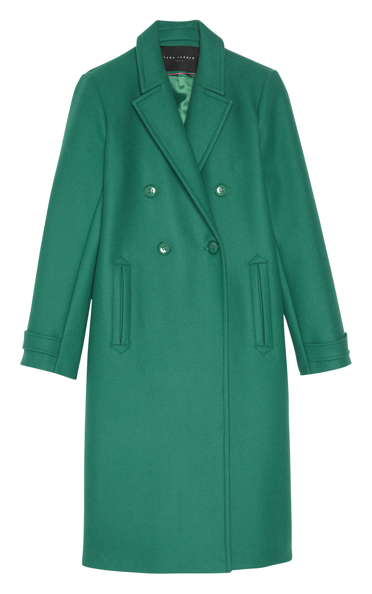 green womens coat