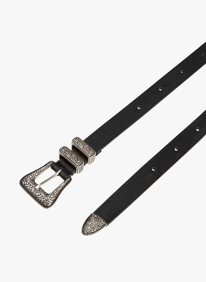 THE KOOPLES Black Leather belt