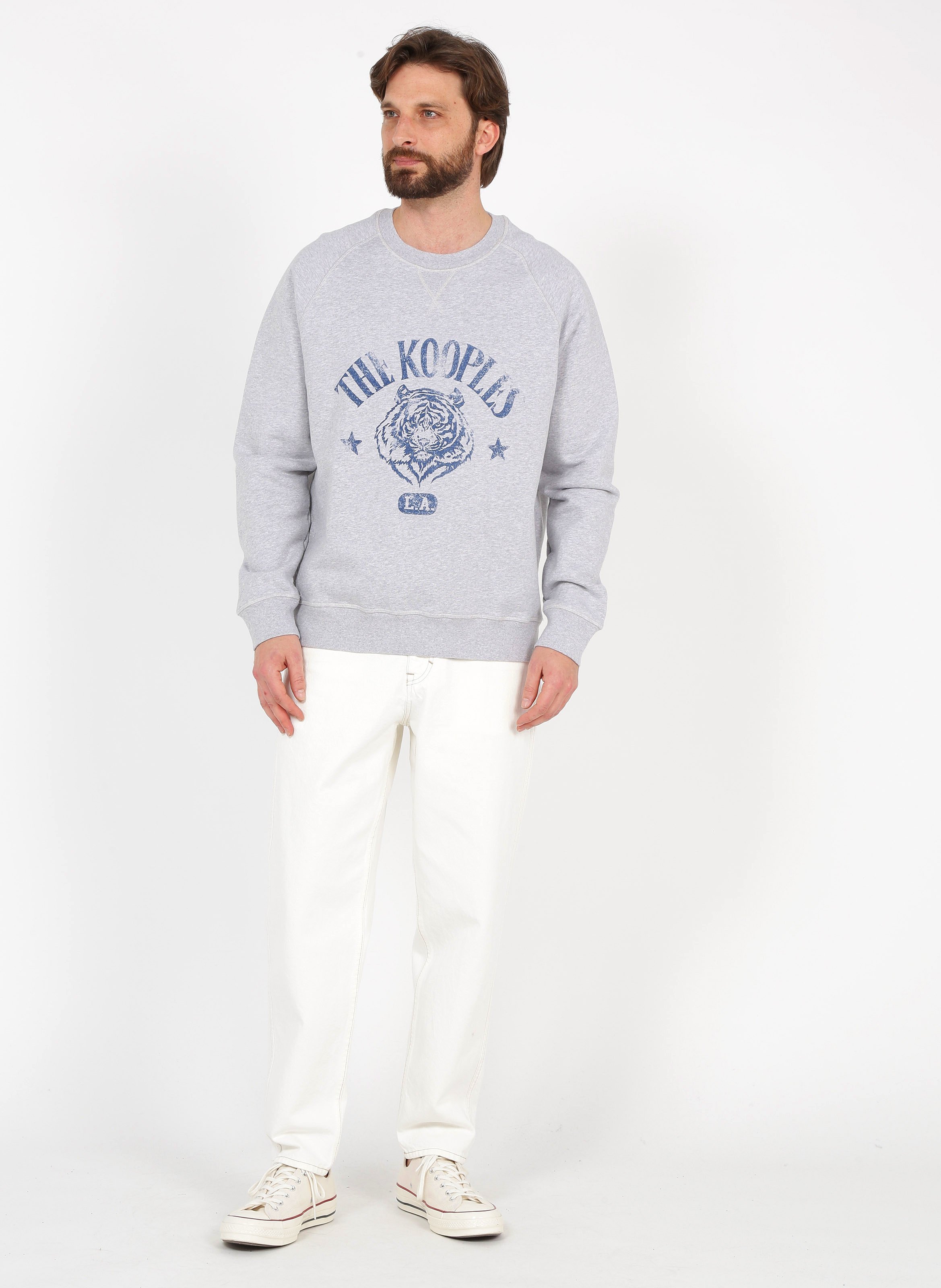 grey cotton sweatshirt