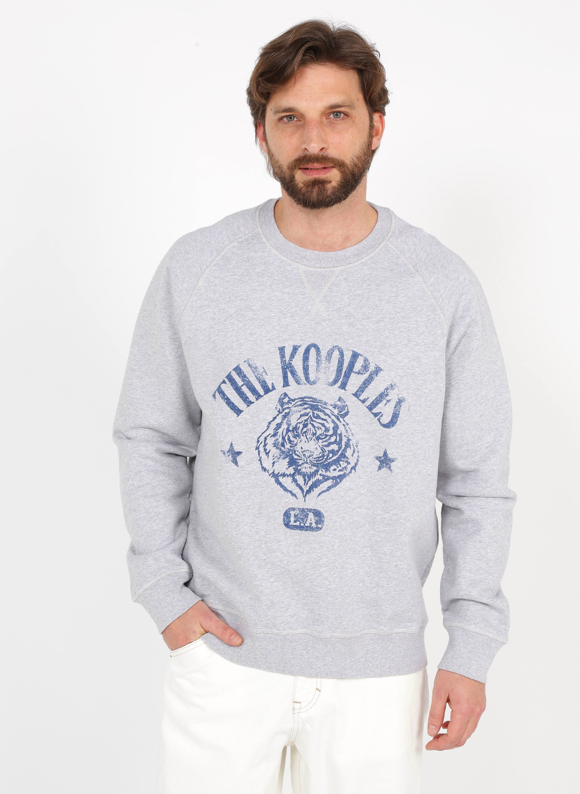 grey cotton sweatshirt