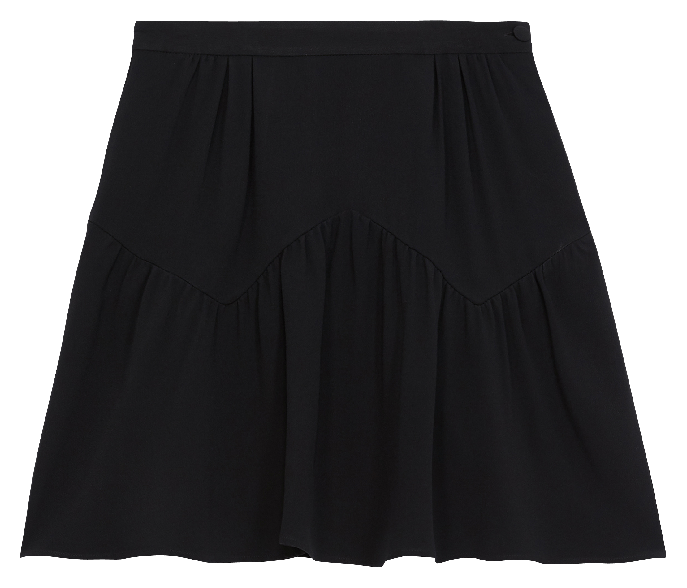 pleated skirt black