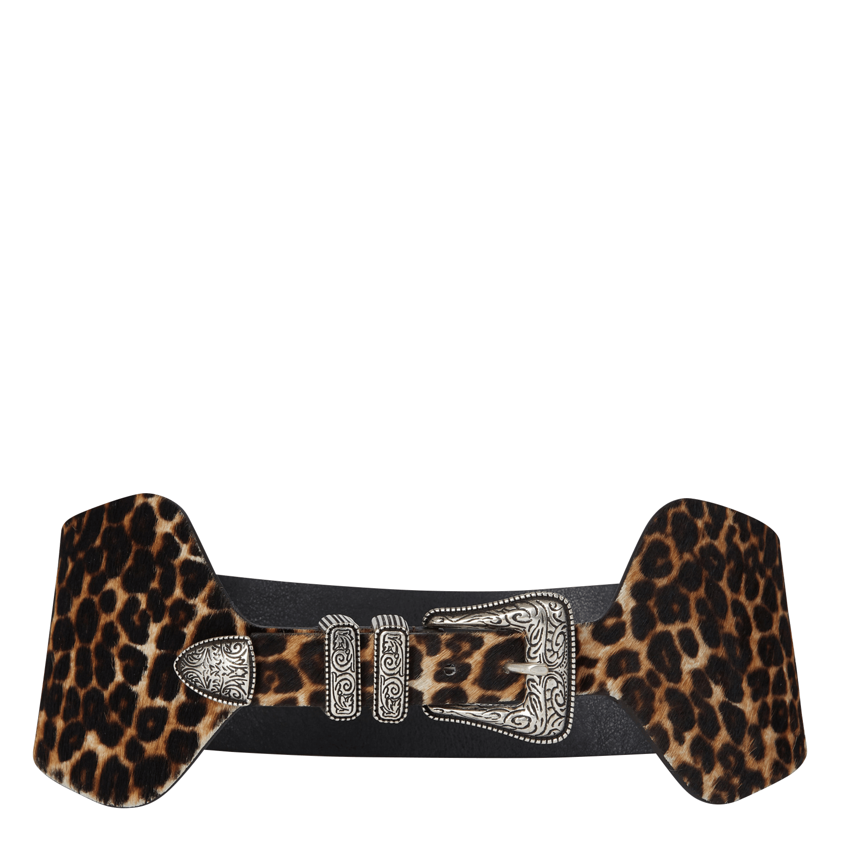 wide leopard belt