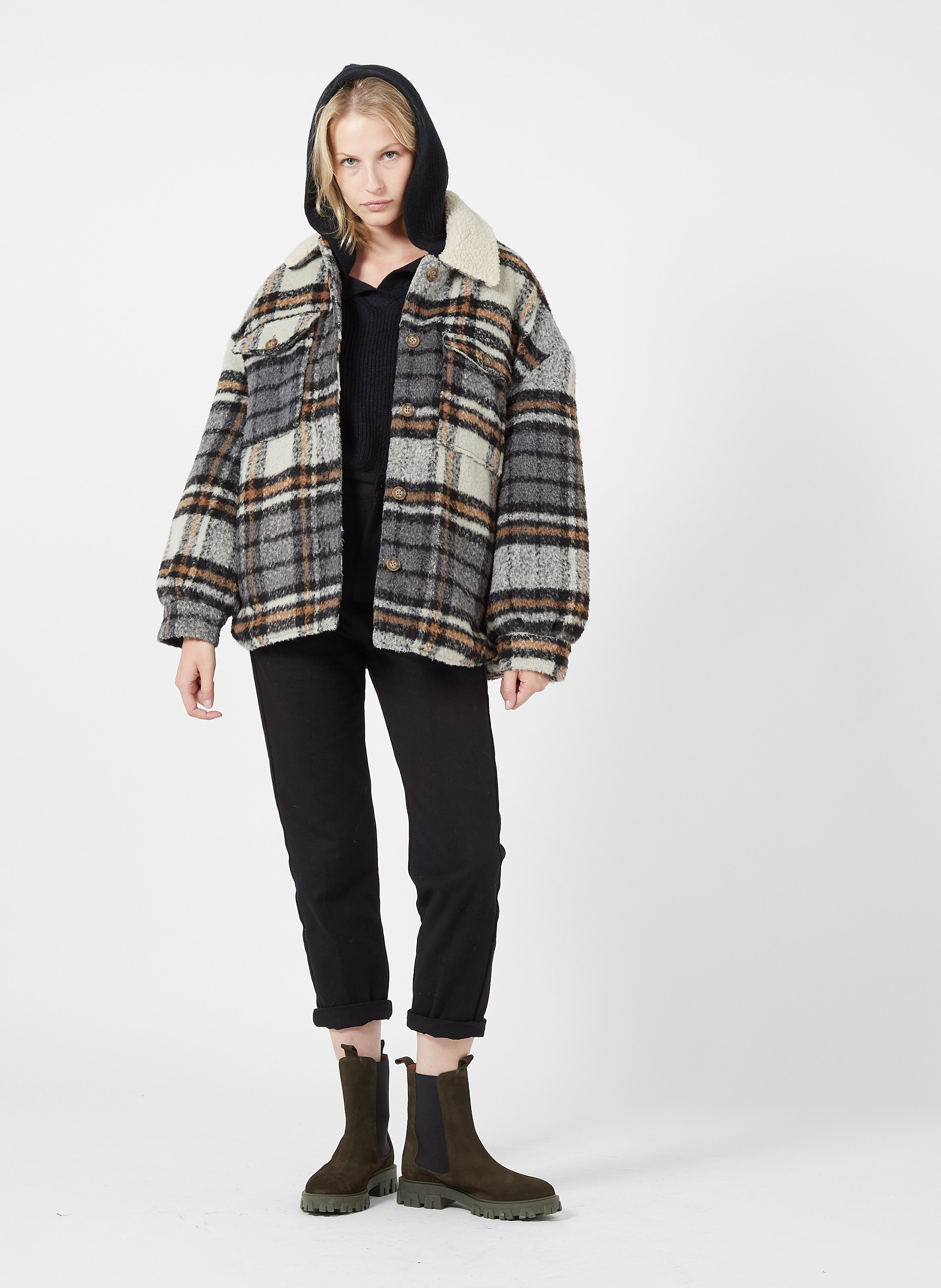 billabong checkered jacket