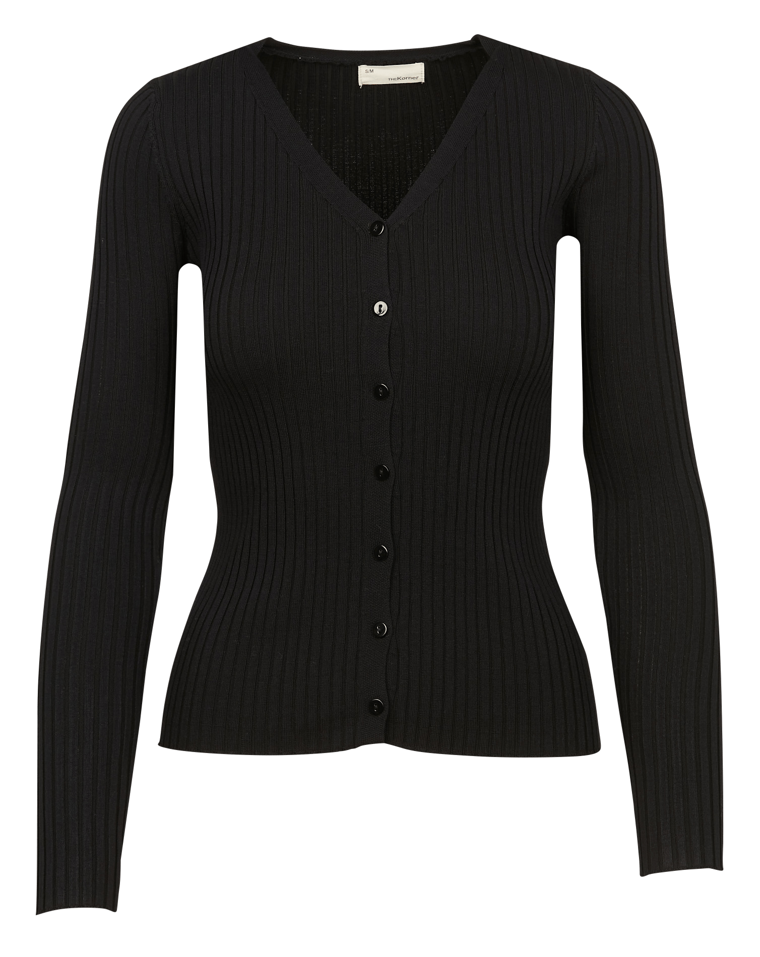 basic black cardigan