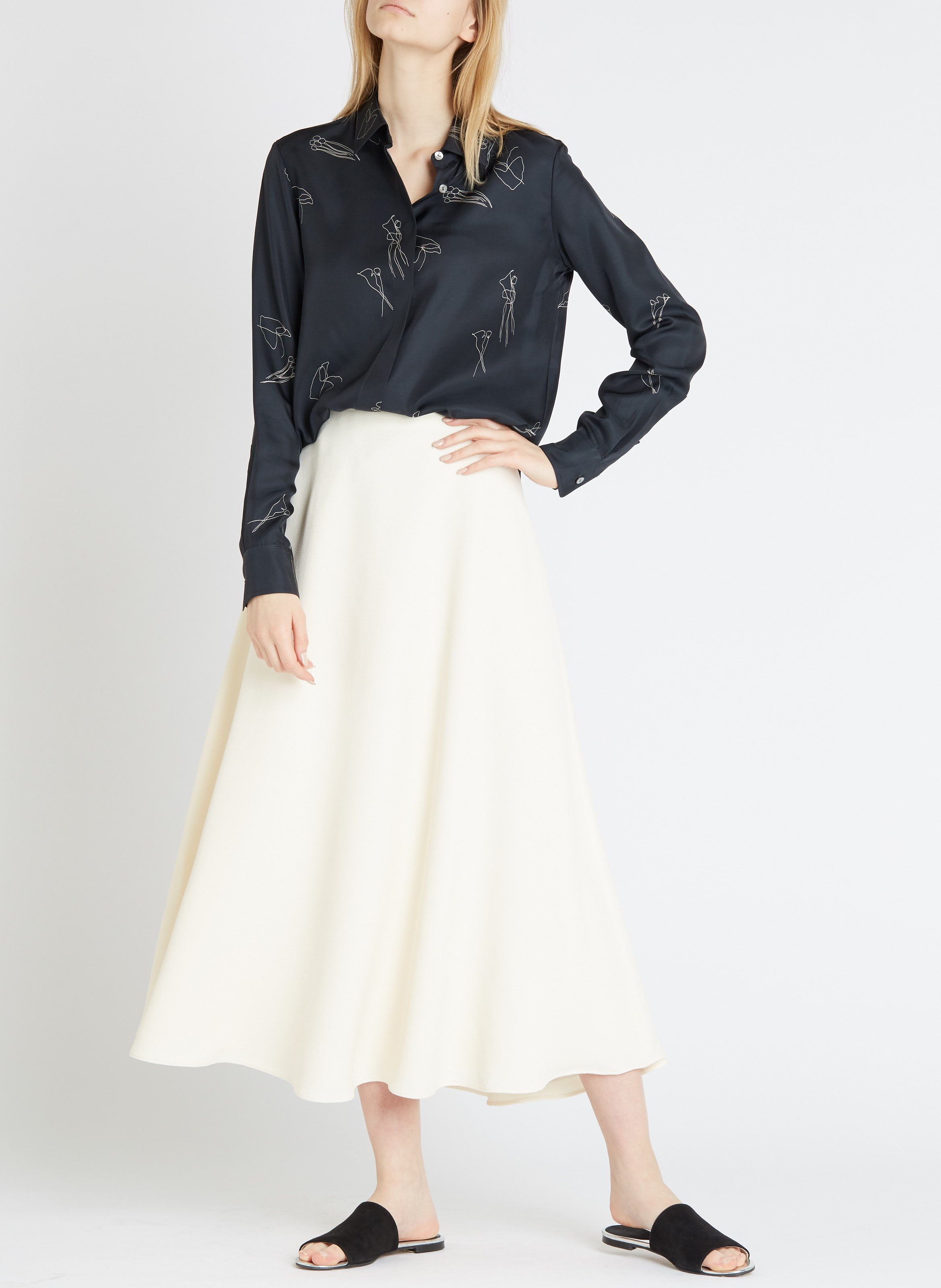 long beige skirt uk