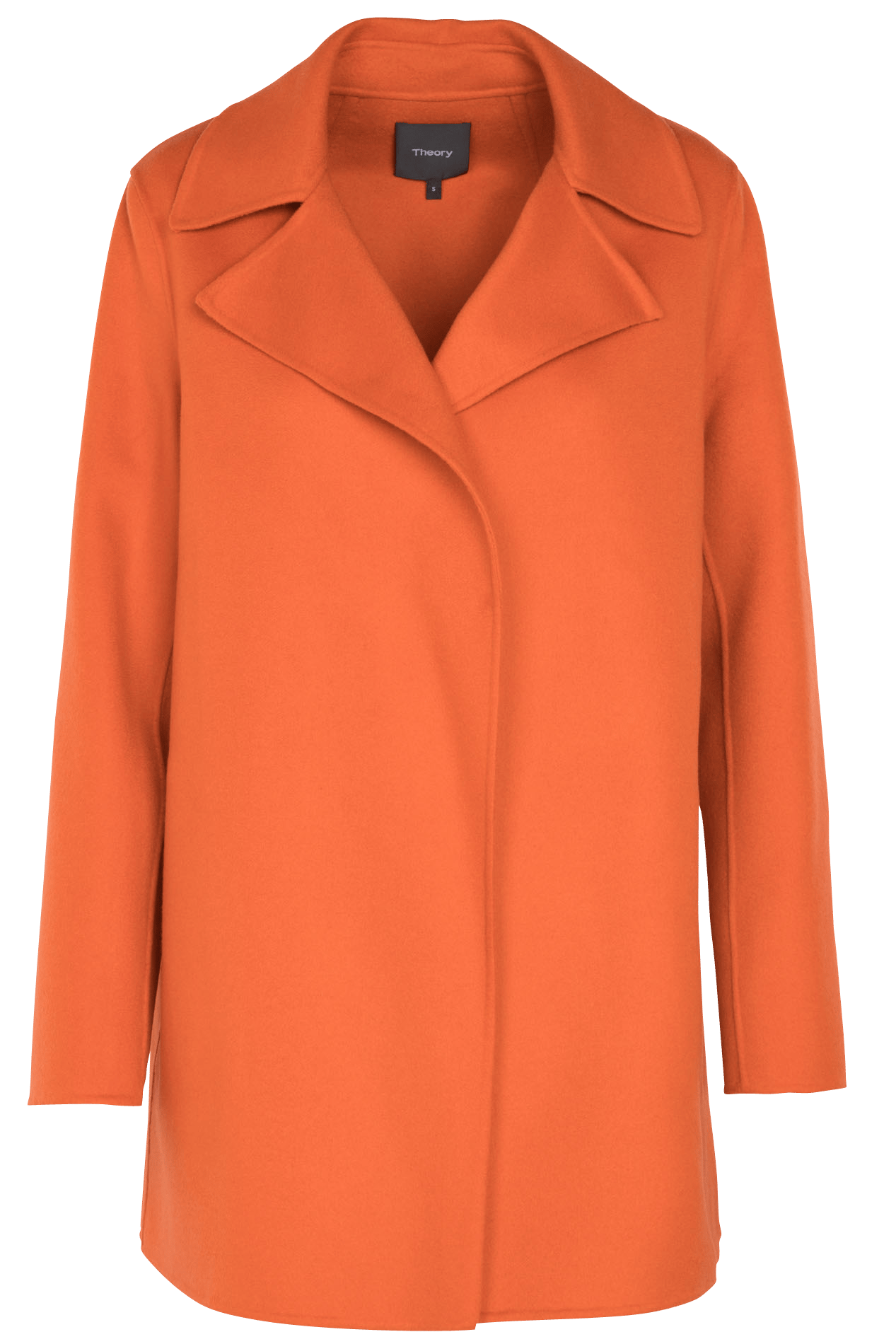 theory long wool coat