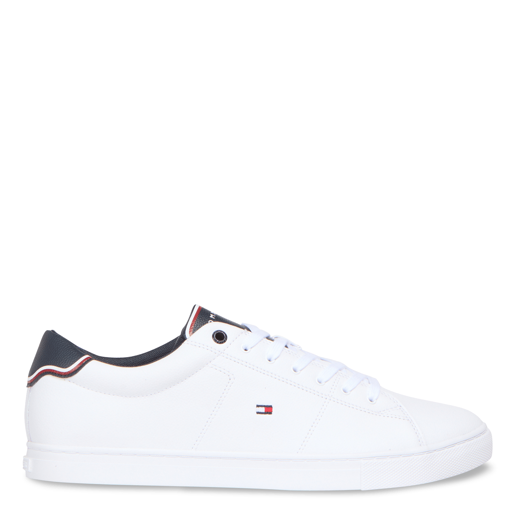 Sale Low-top Mixed Leather Sneakers White Tommy Hilfiger - Men | Place des  Tendances