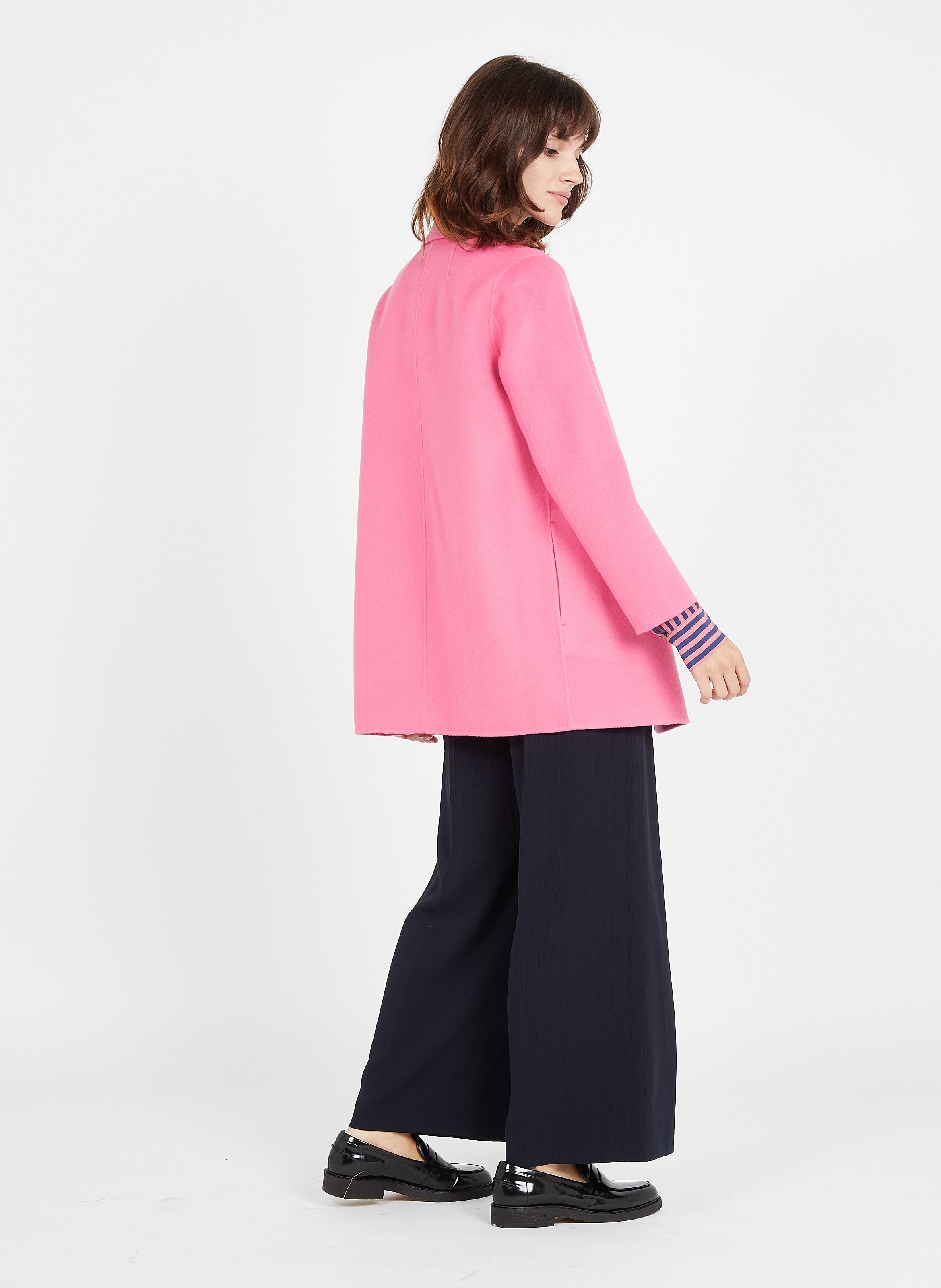 Doubleface Wool Jacket Pink Orchid Theory Women Place des Tendances