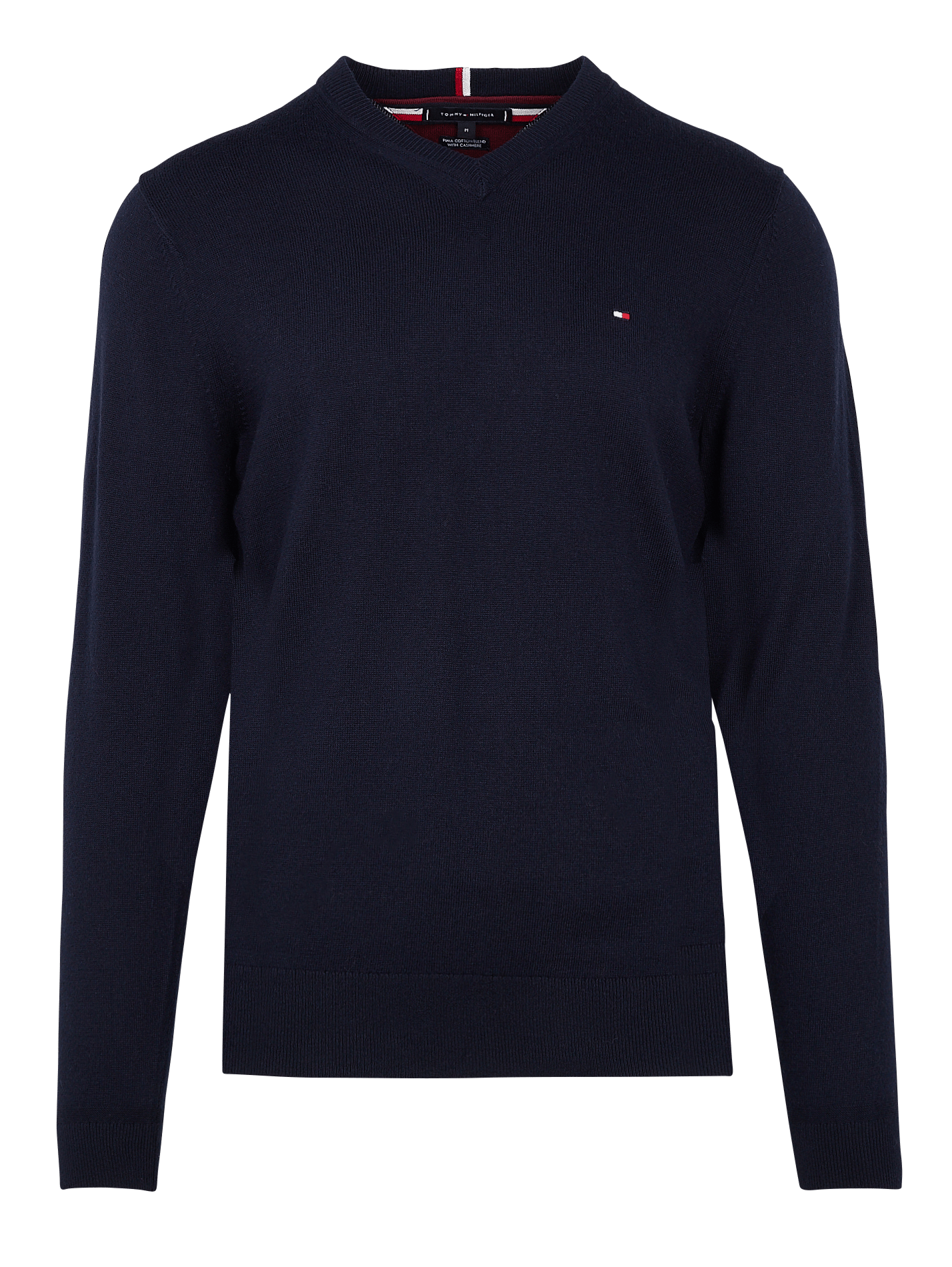 Regular-fit Organic Cotton-blend V-neck 