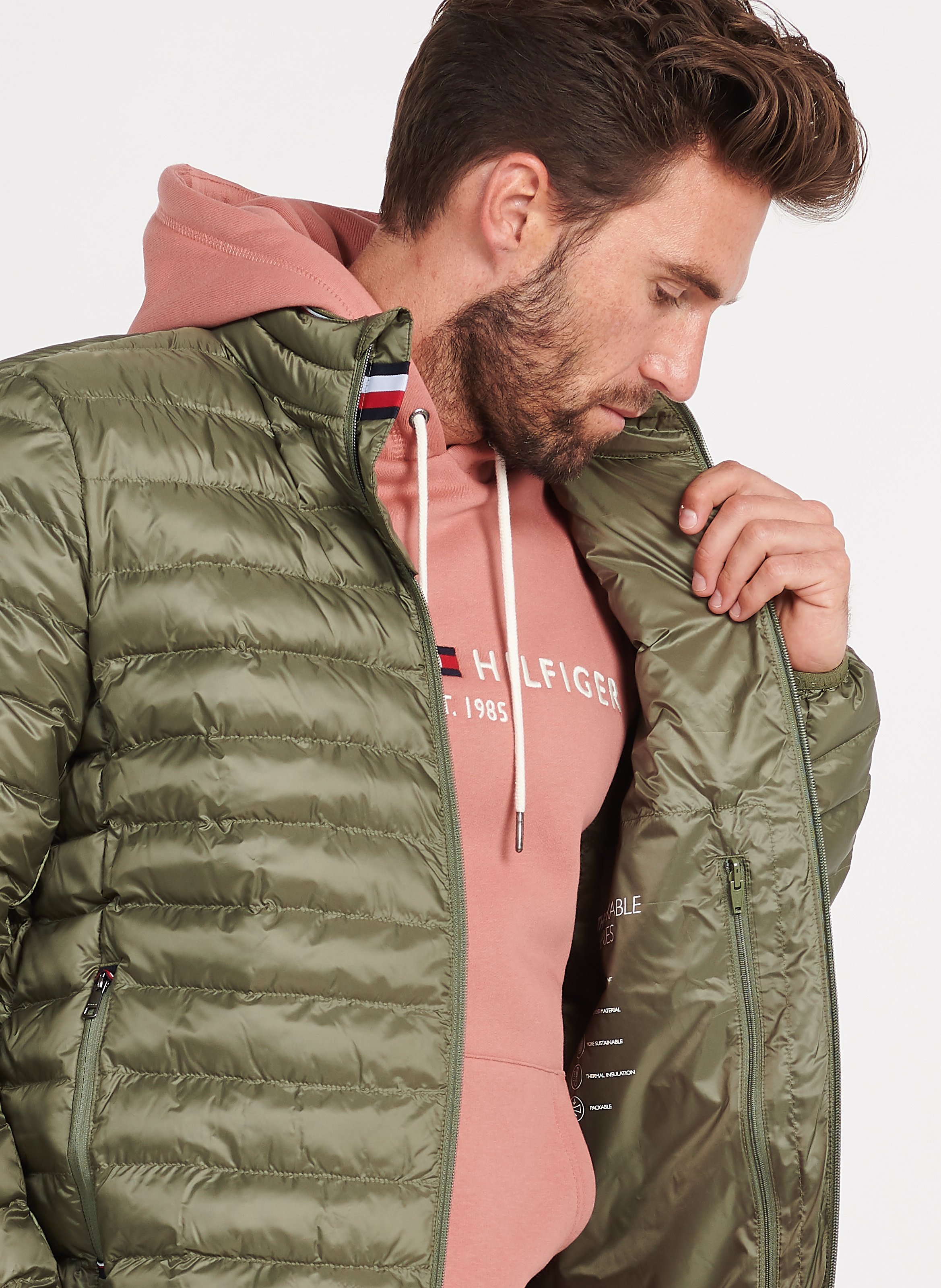 hilfiger quilted jacket