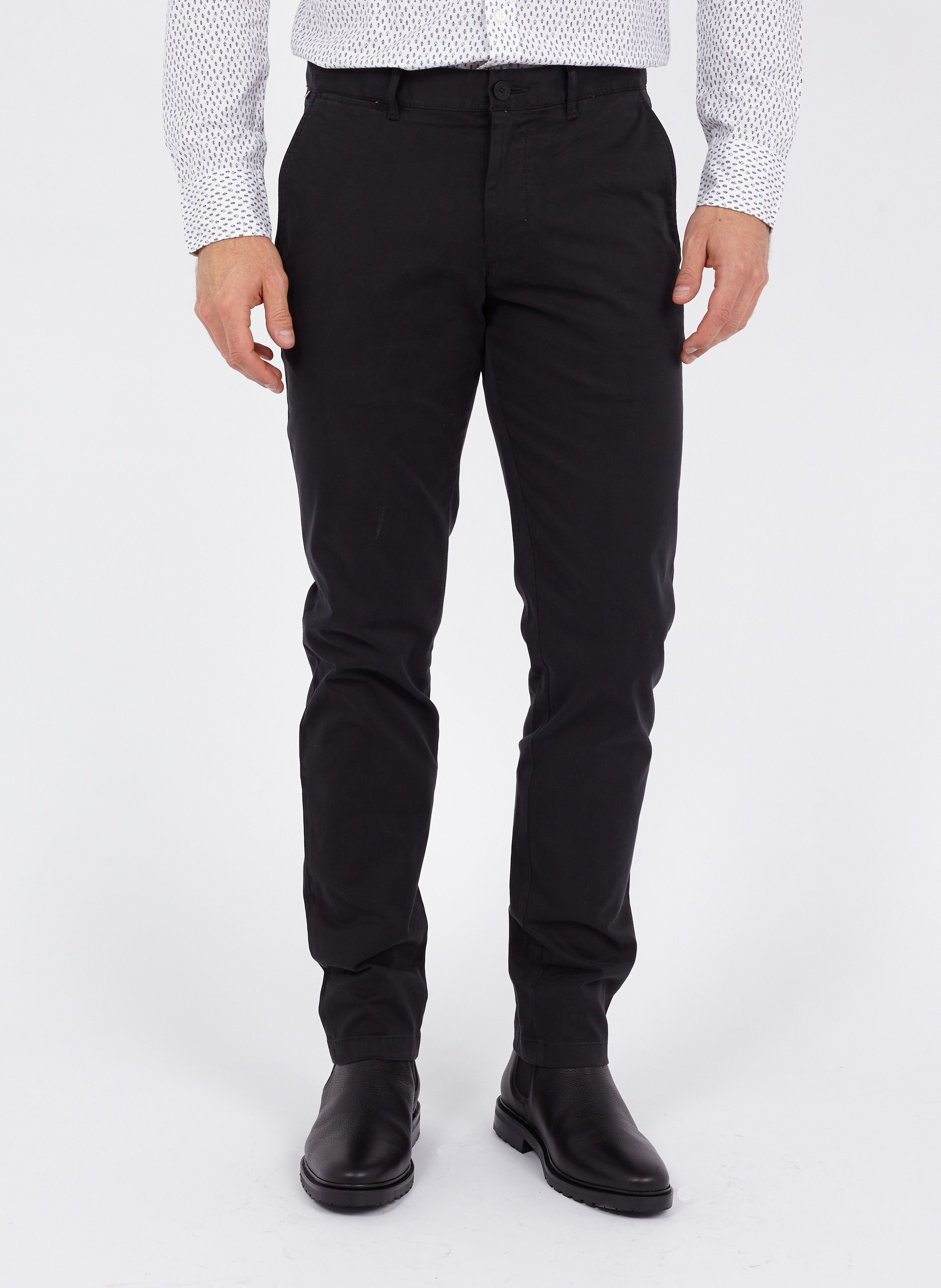 tommy hilfiger black chinos