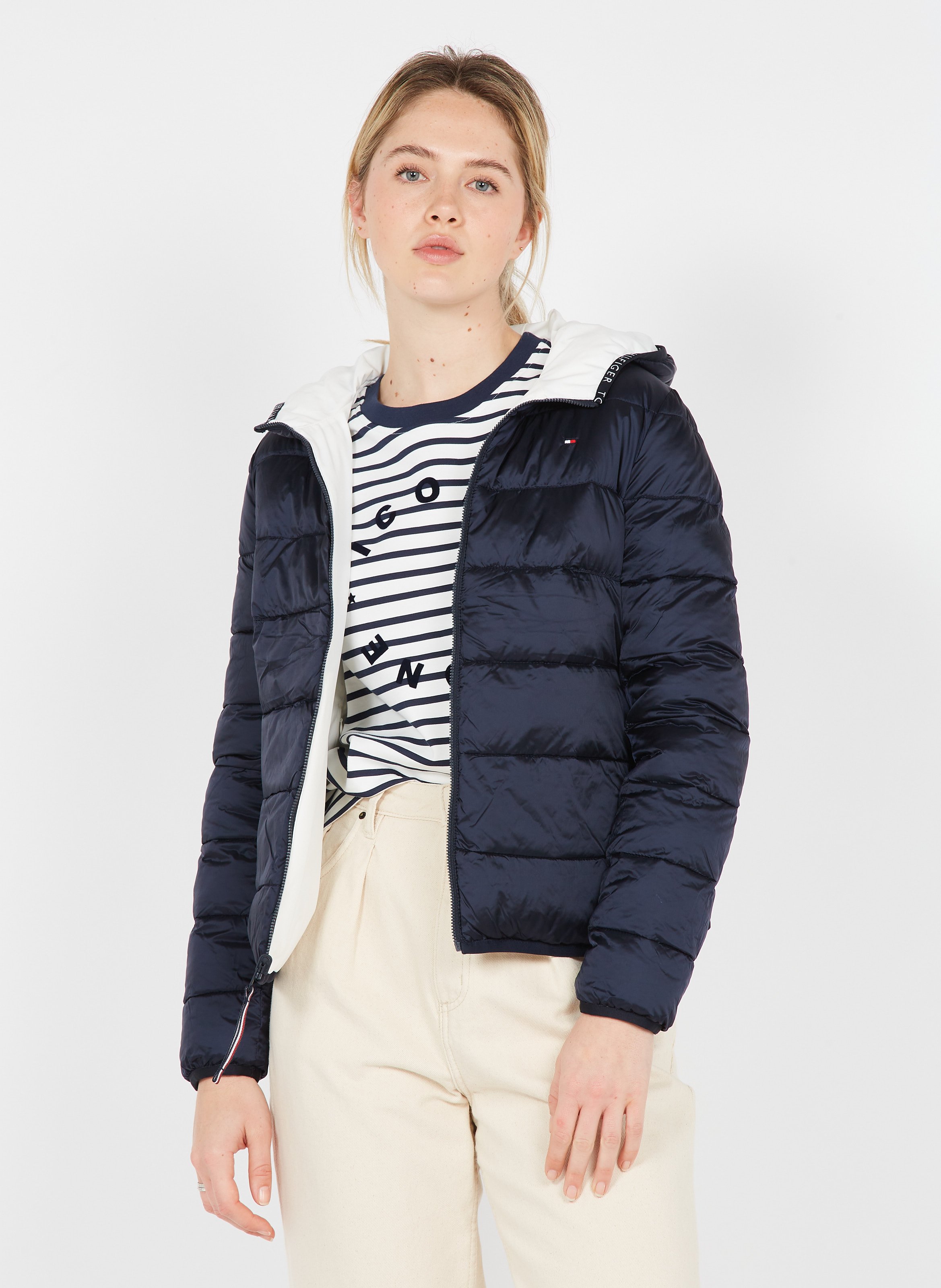 tommy hilfiger reversible jacket women's