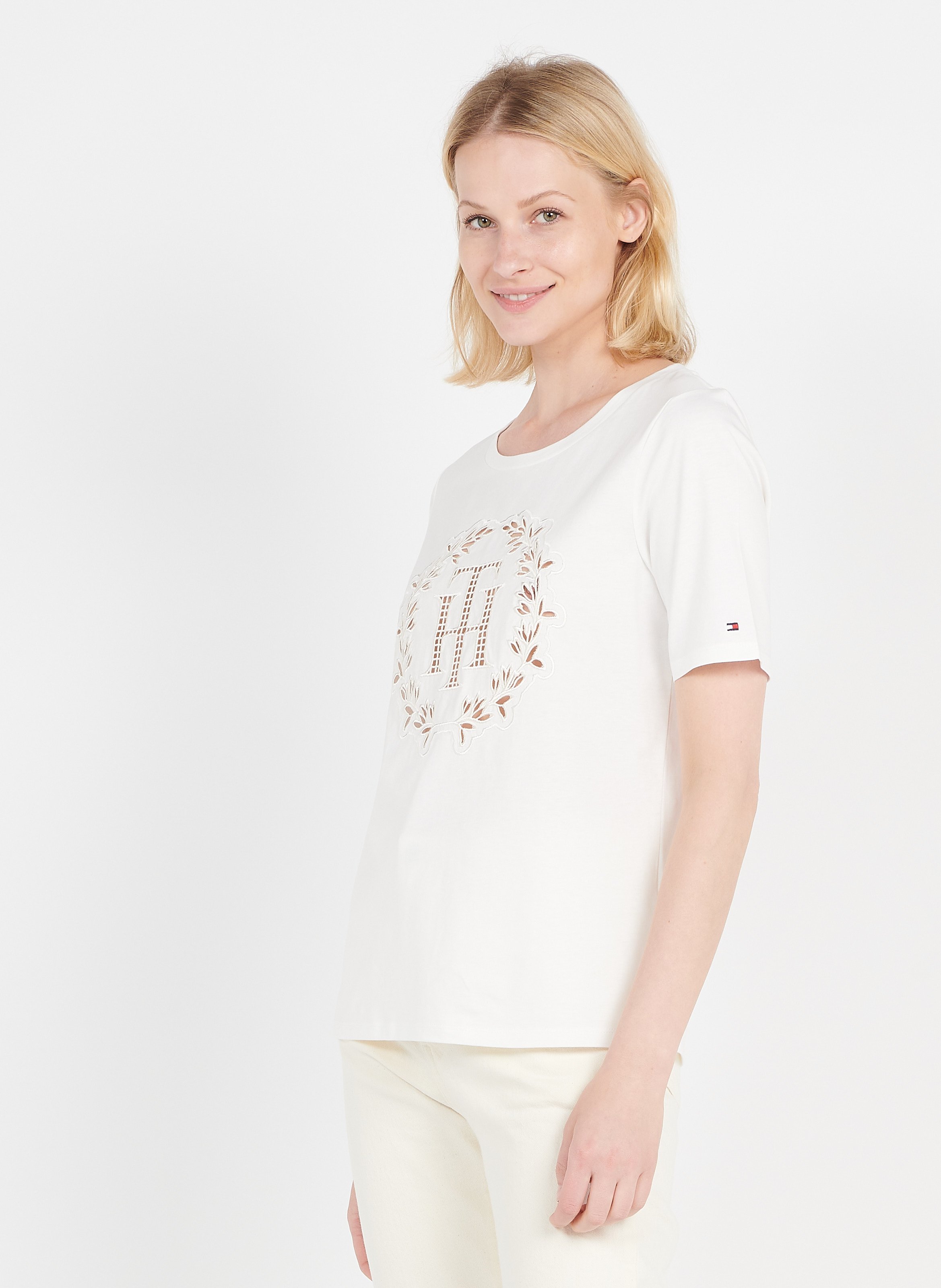 Sale T-shirt With Embroidered Monogram 