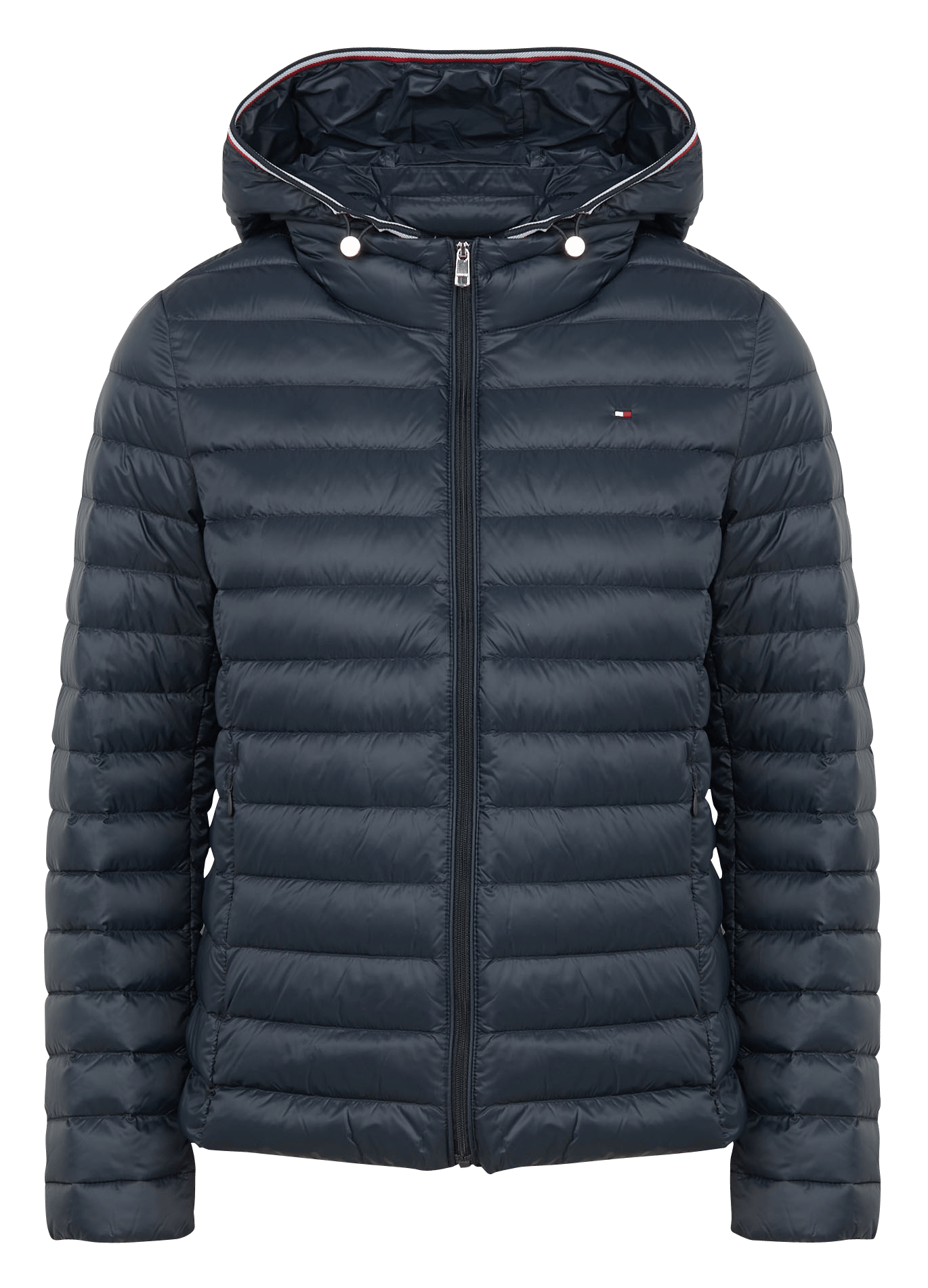 tommy hilfiger blue puffer jacket women's