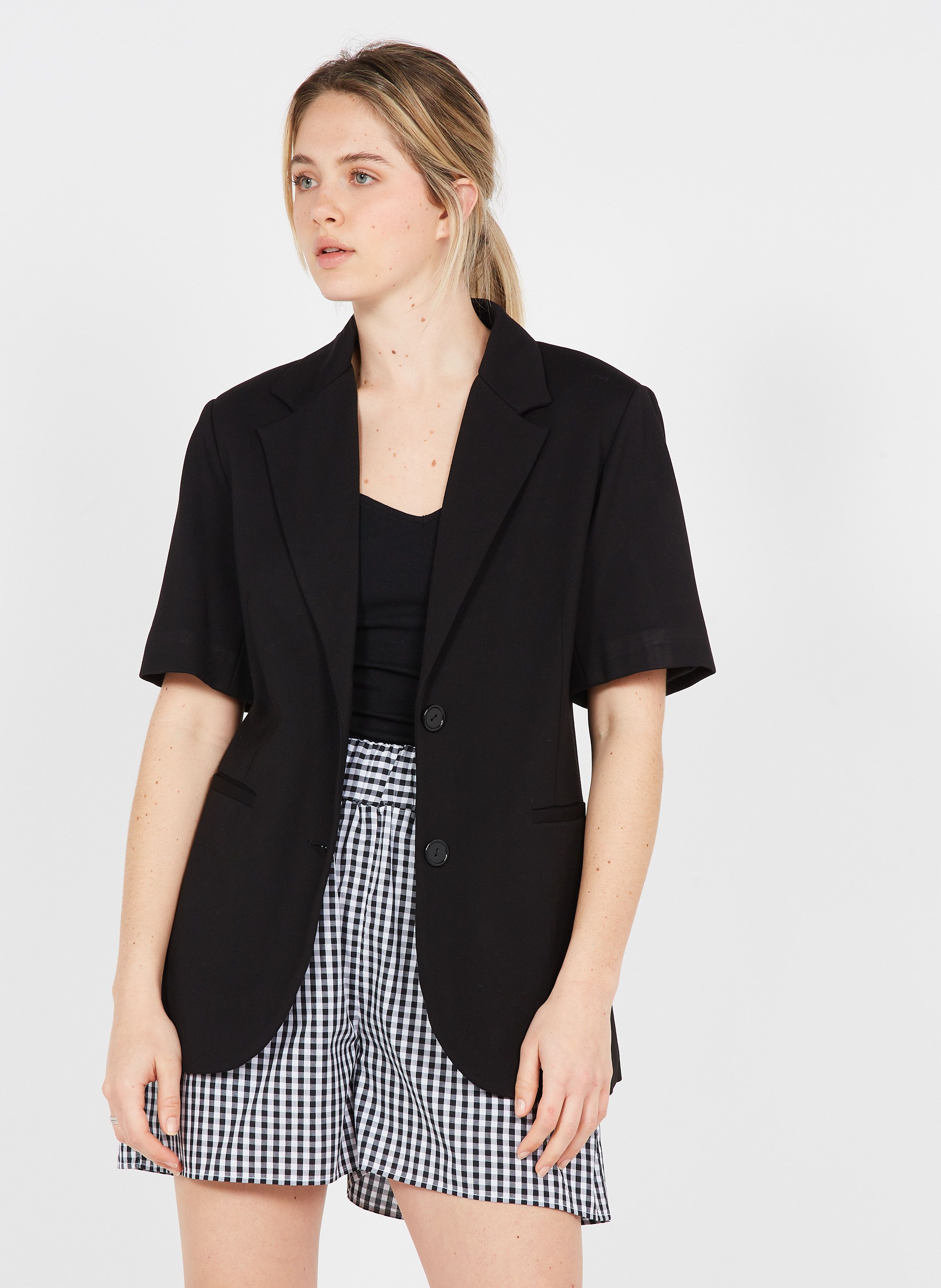 short fitted blazer