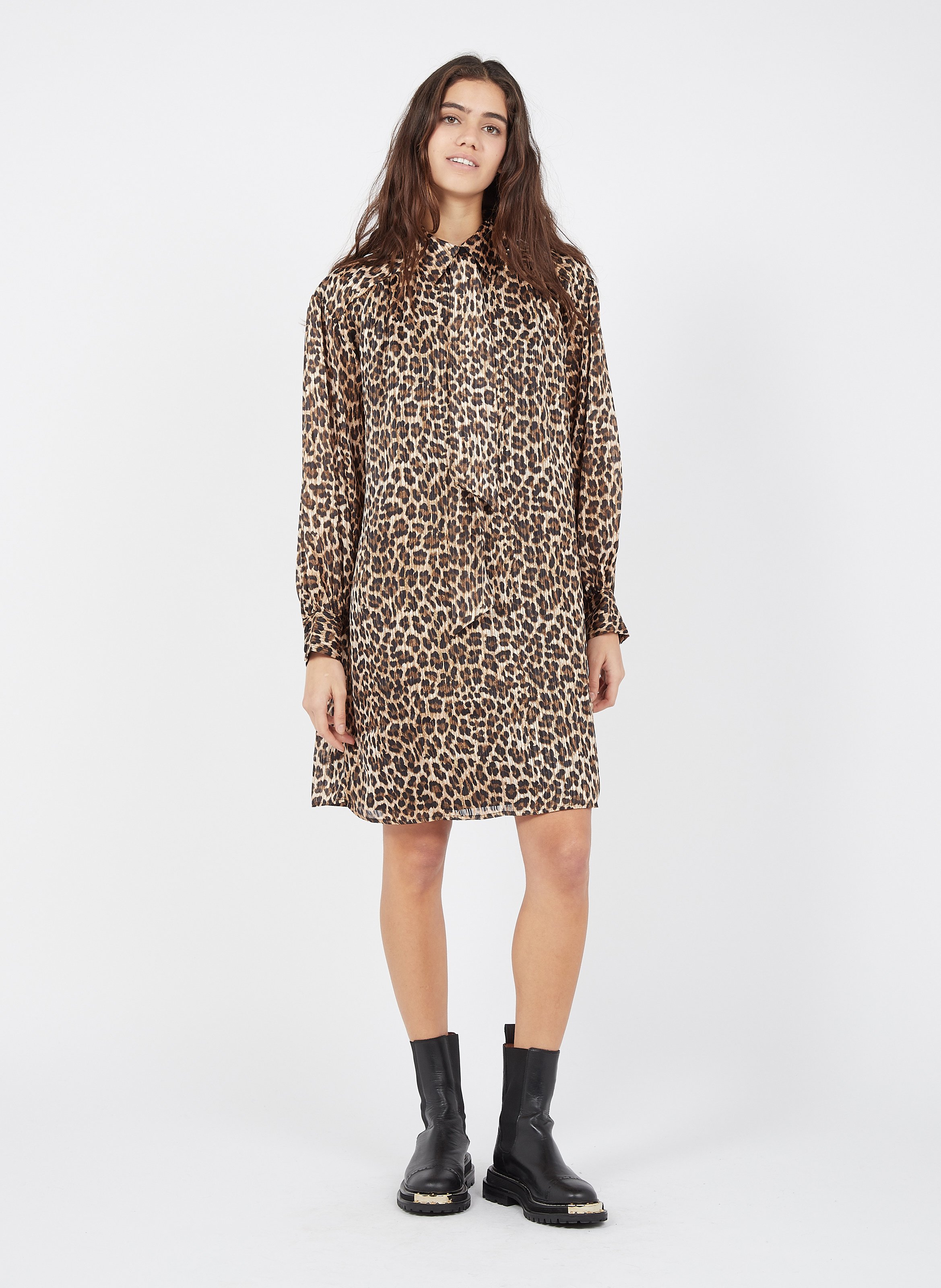 samsoe leopard dress