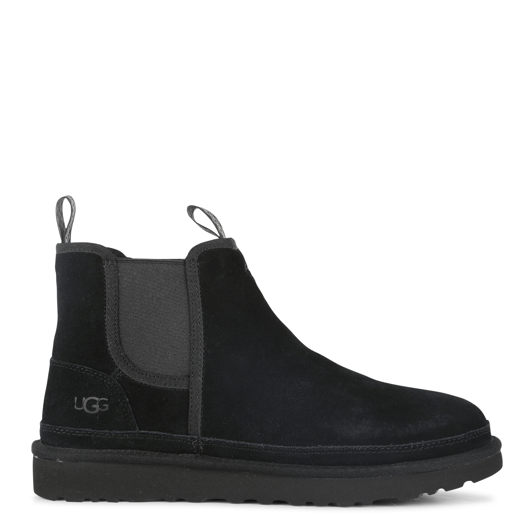 ugg black leather ankle boots