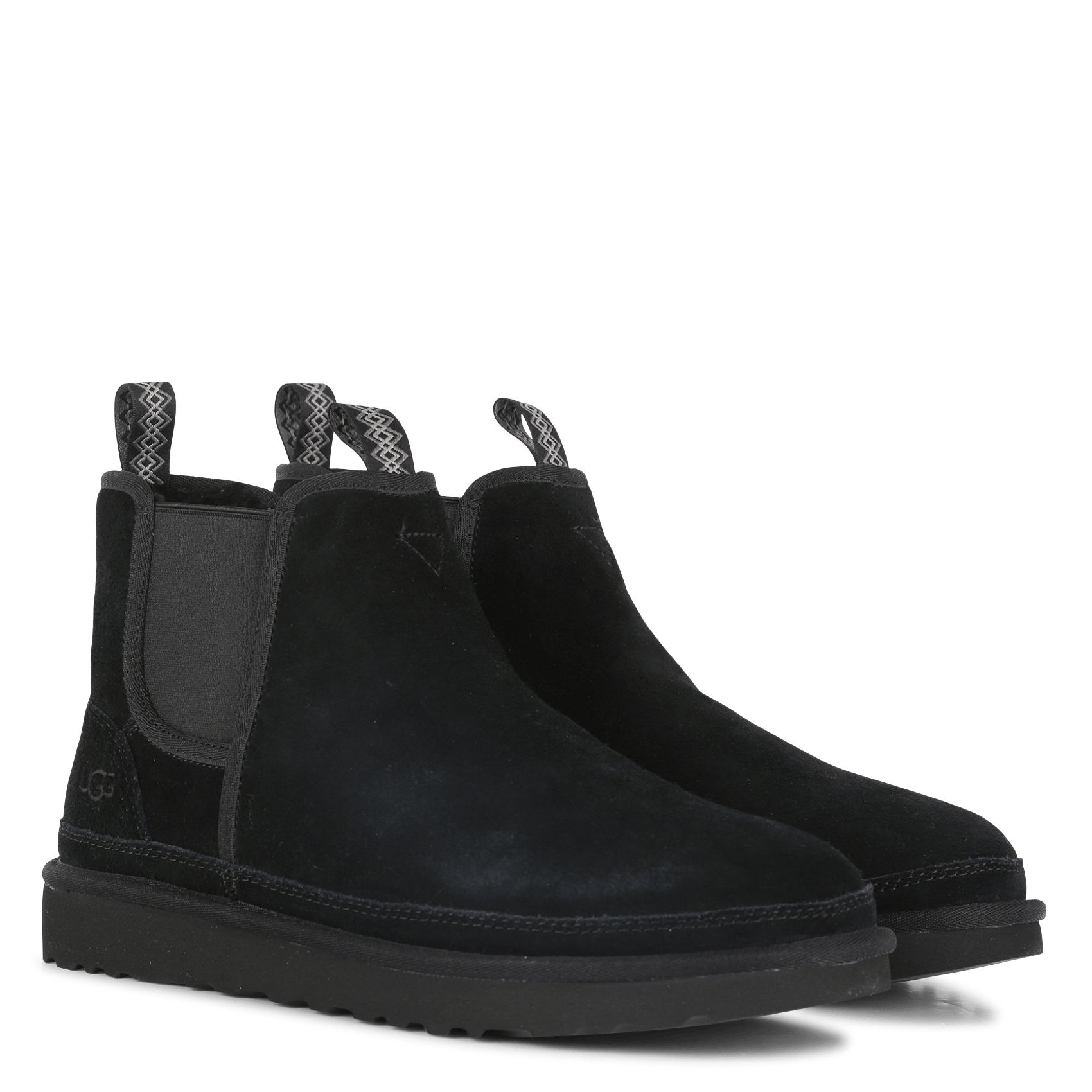 ugg black leather ankle boots