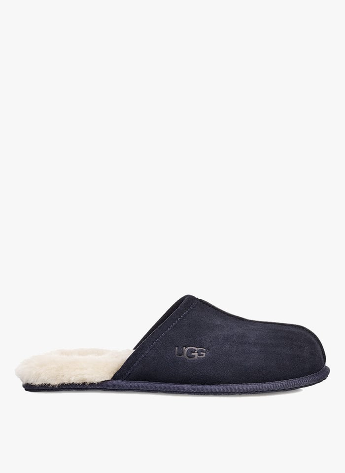 Fur Lined Sheepskin Slippers True Navy Ugg Men Place Des Tendances Fur Lined Sheepskin Slippers True Navy Ugg Men Place Des Tendances