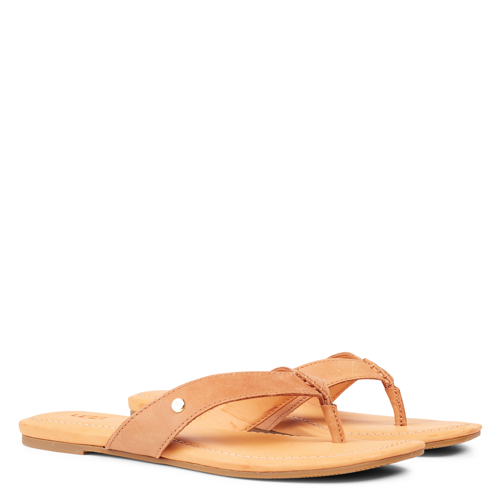 ugg leather flip flops women's