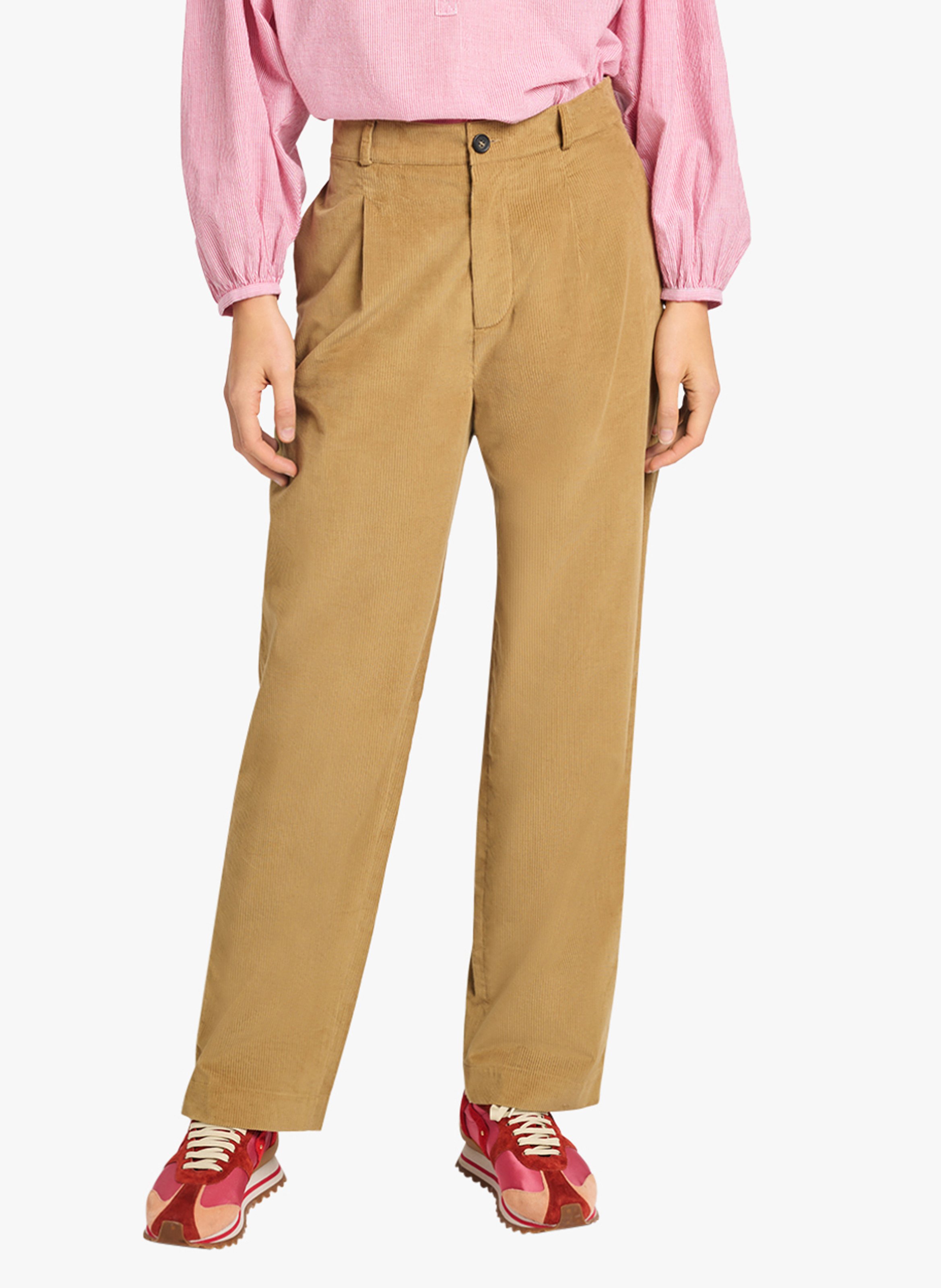Sale High-waisted Straight-leg Velvet 