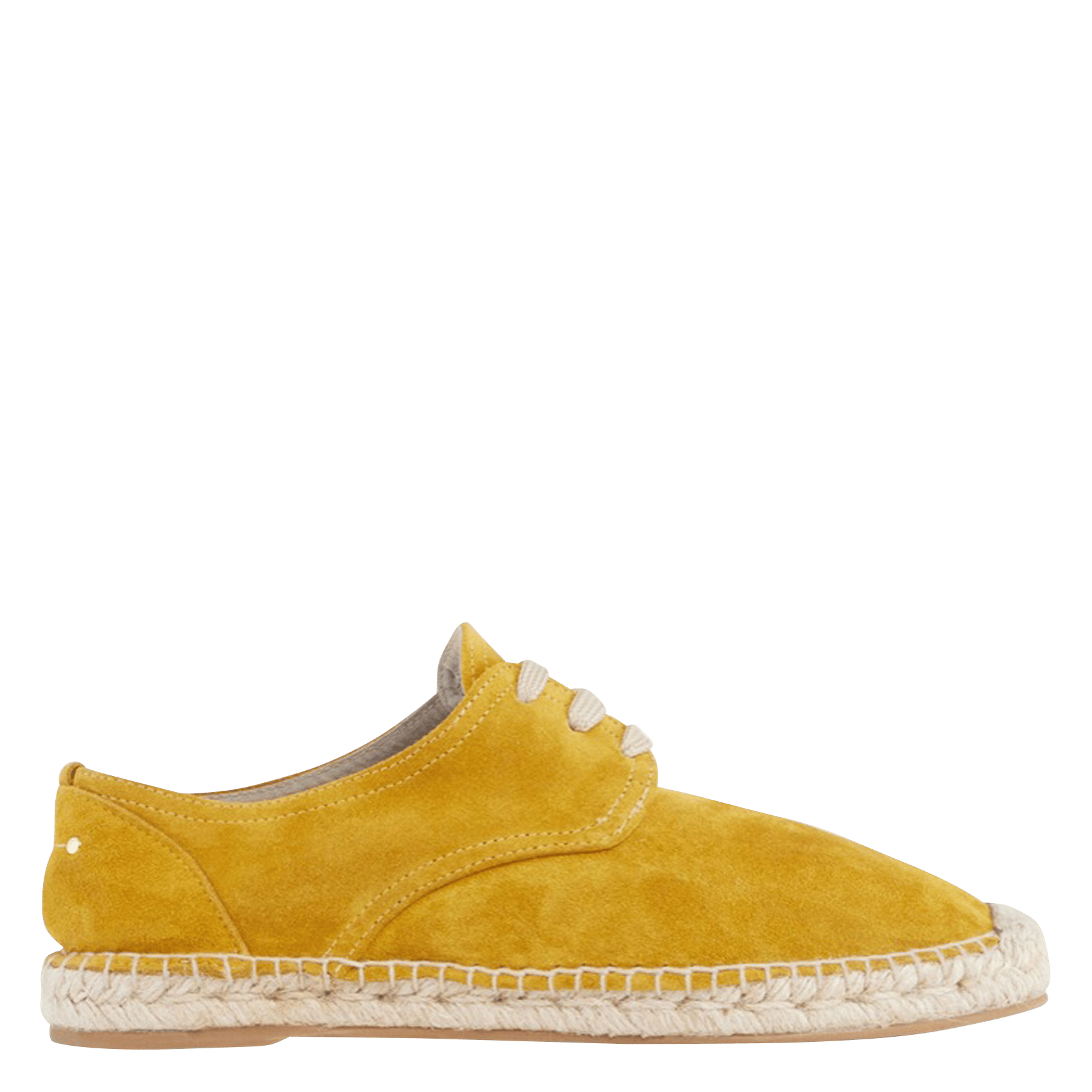 yellow leather espadrilles