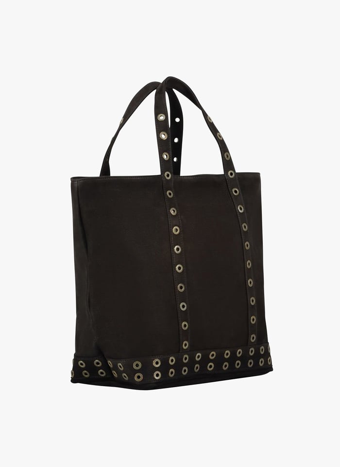 VANESSA BRUNO Black Nubuck leather tote bag