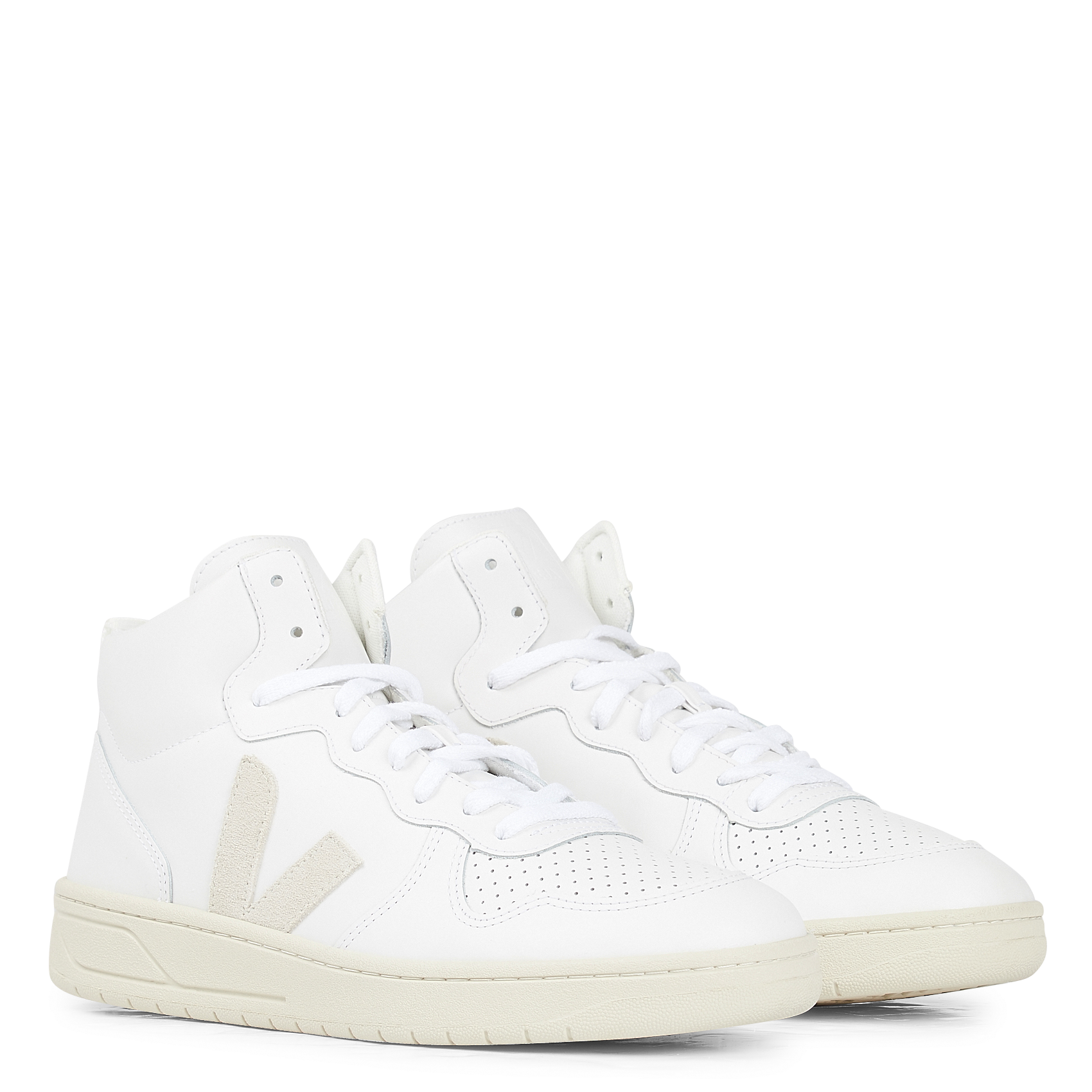 veja leather high tops