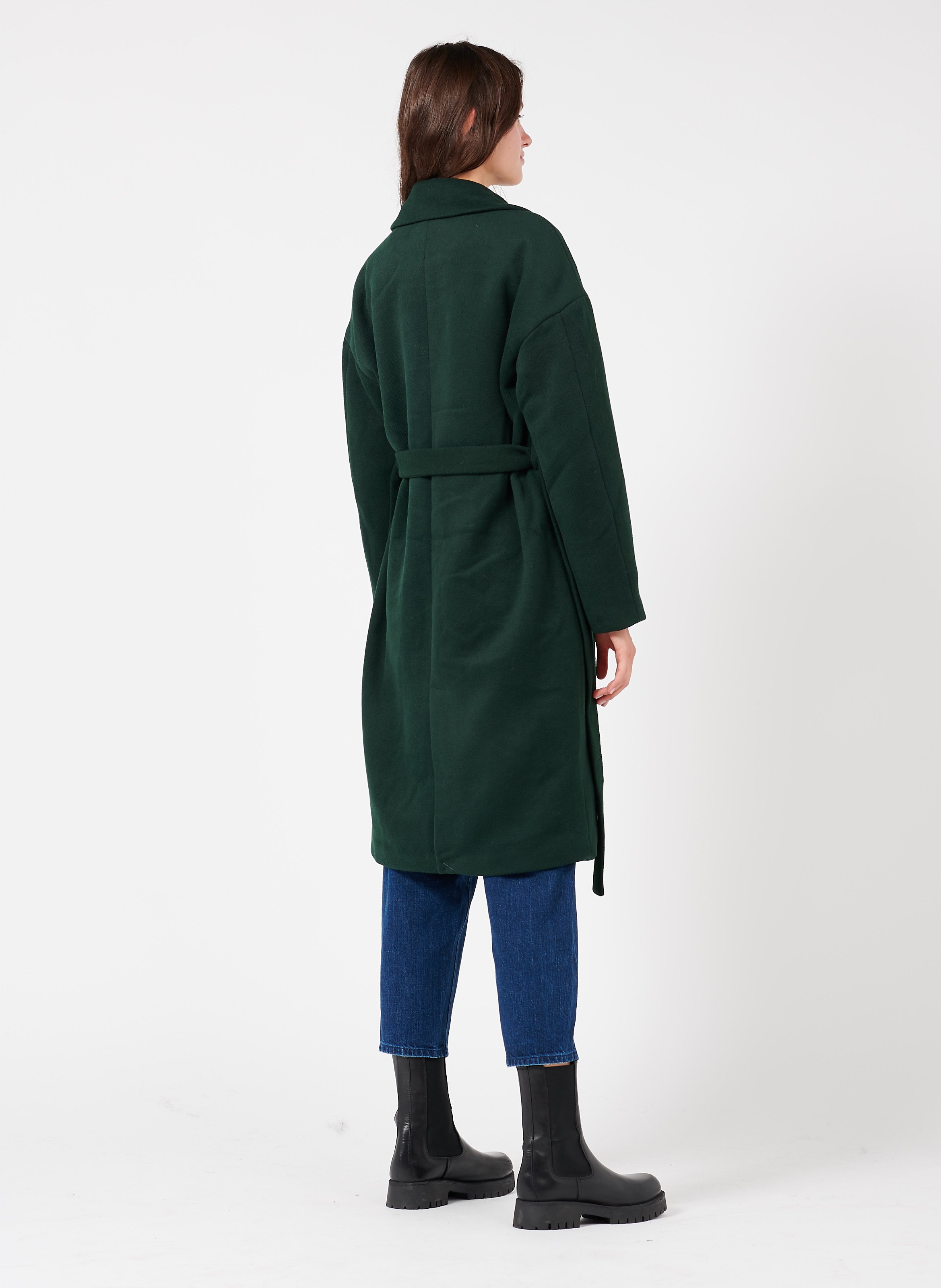 vila belted tailored coat