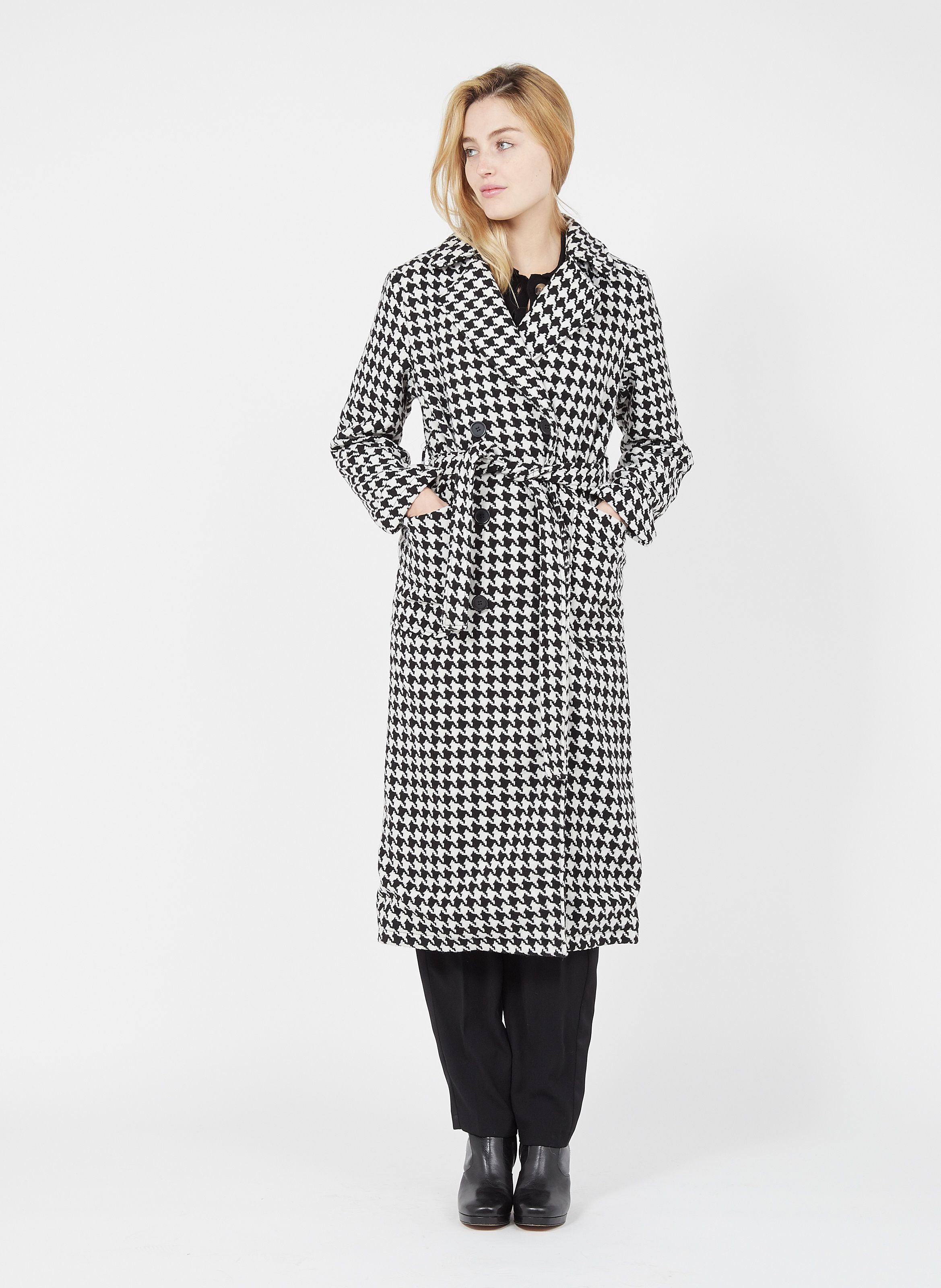 メール便対応！ Fluffy Jacquard Quilted Coat rosarymoon | www