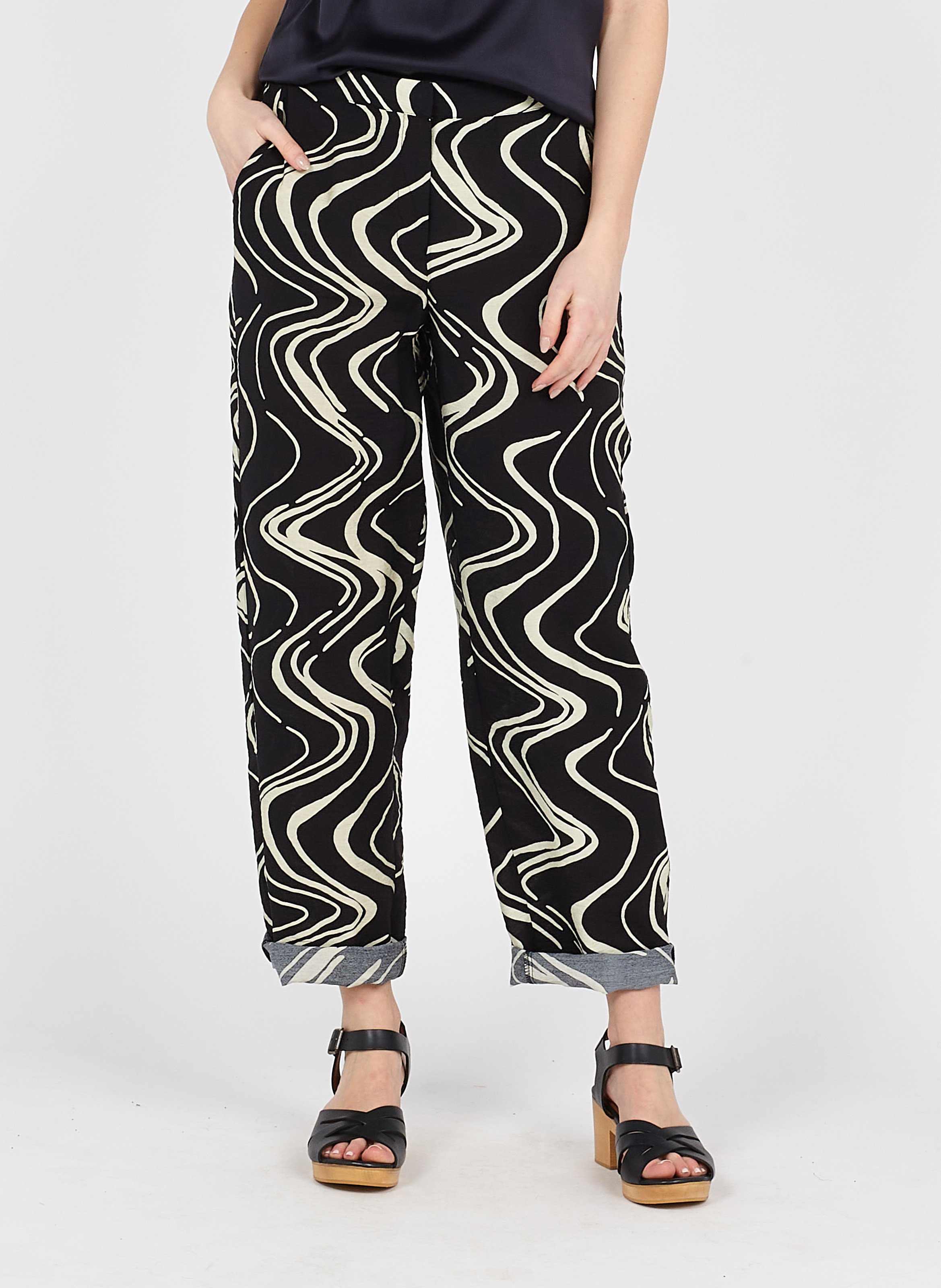 Sale Printed Straight-leg Pants Birch 