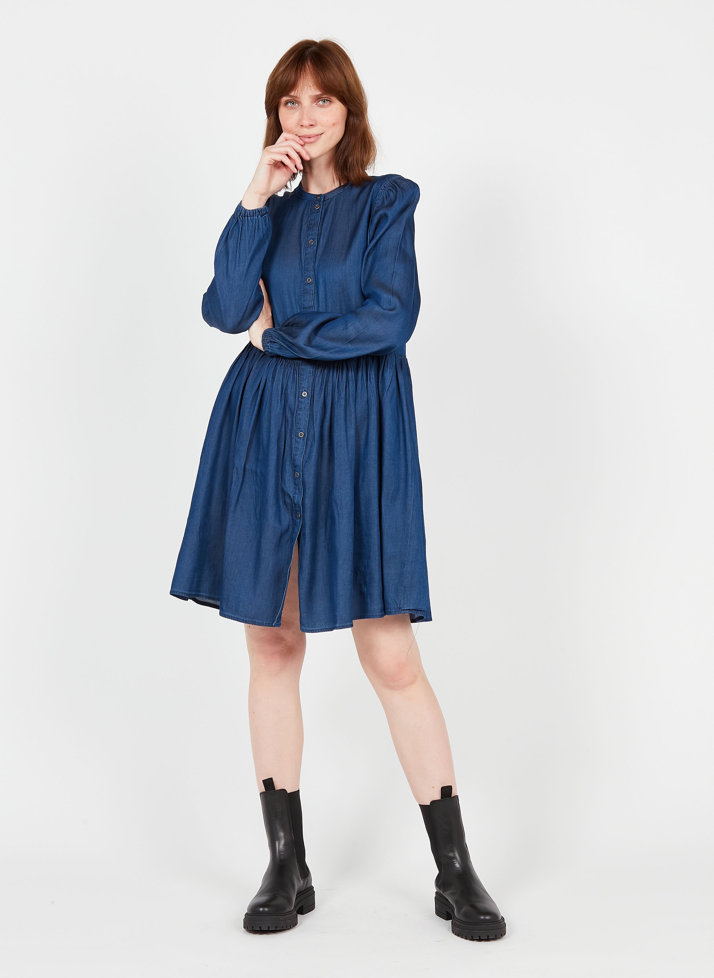 Vila on sale denim dress