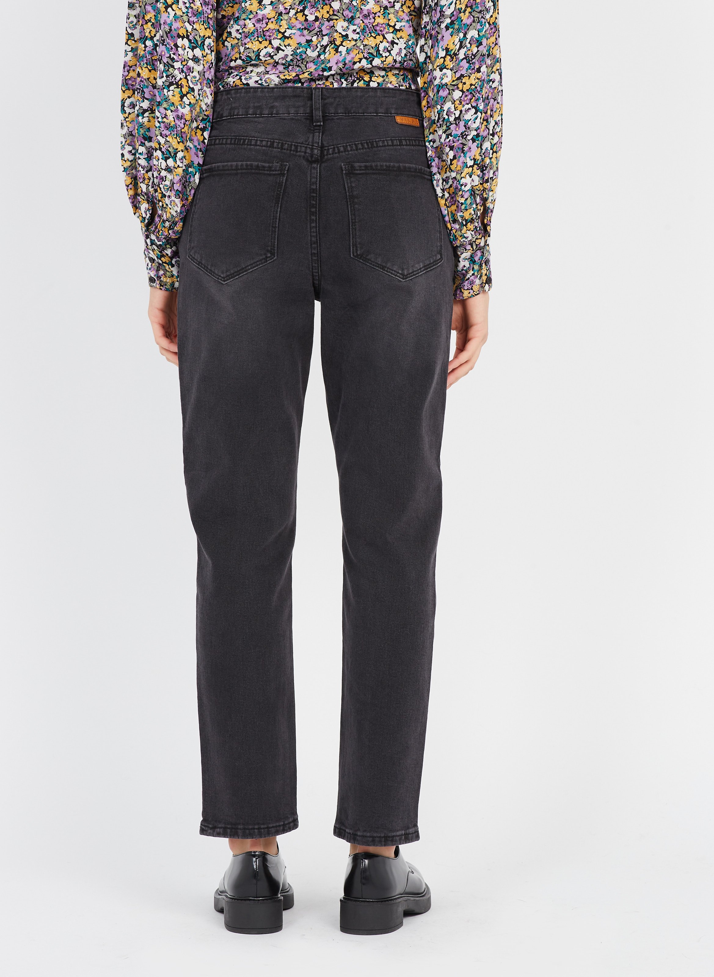 Straight Stretch Cotton Jeans Black Denim Vila - Women | Place des Tendances