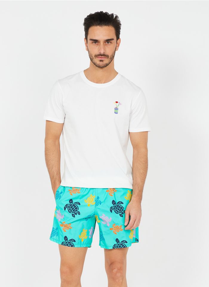 VILEBREQUIN Blue Printed swim shorts