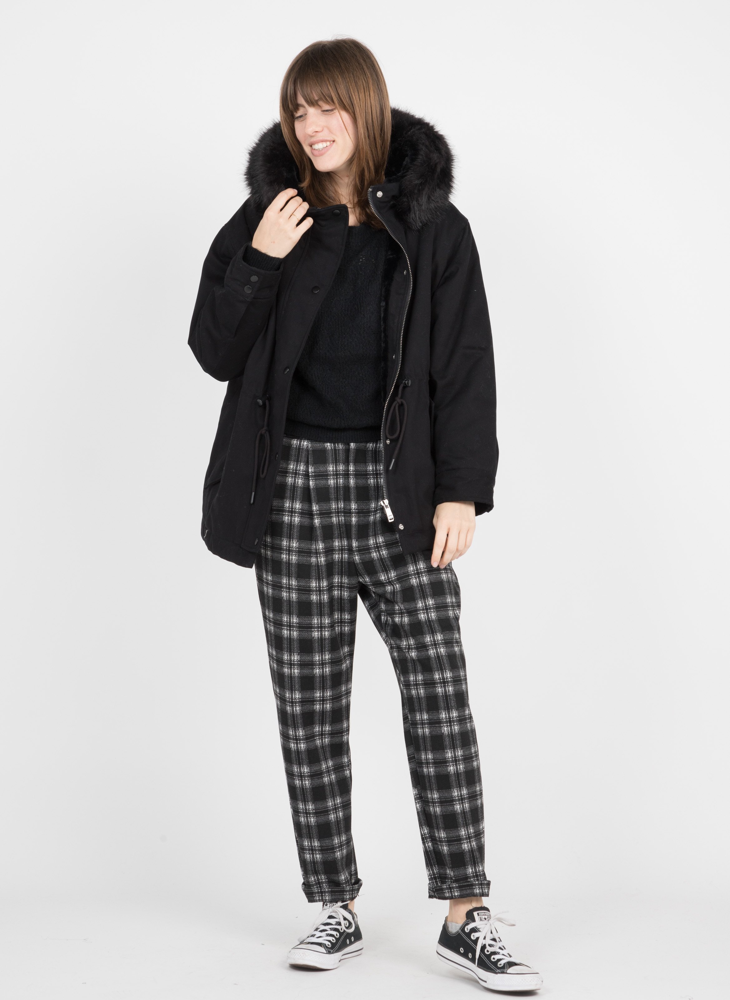 whistles green parka