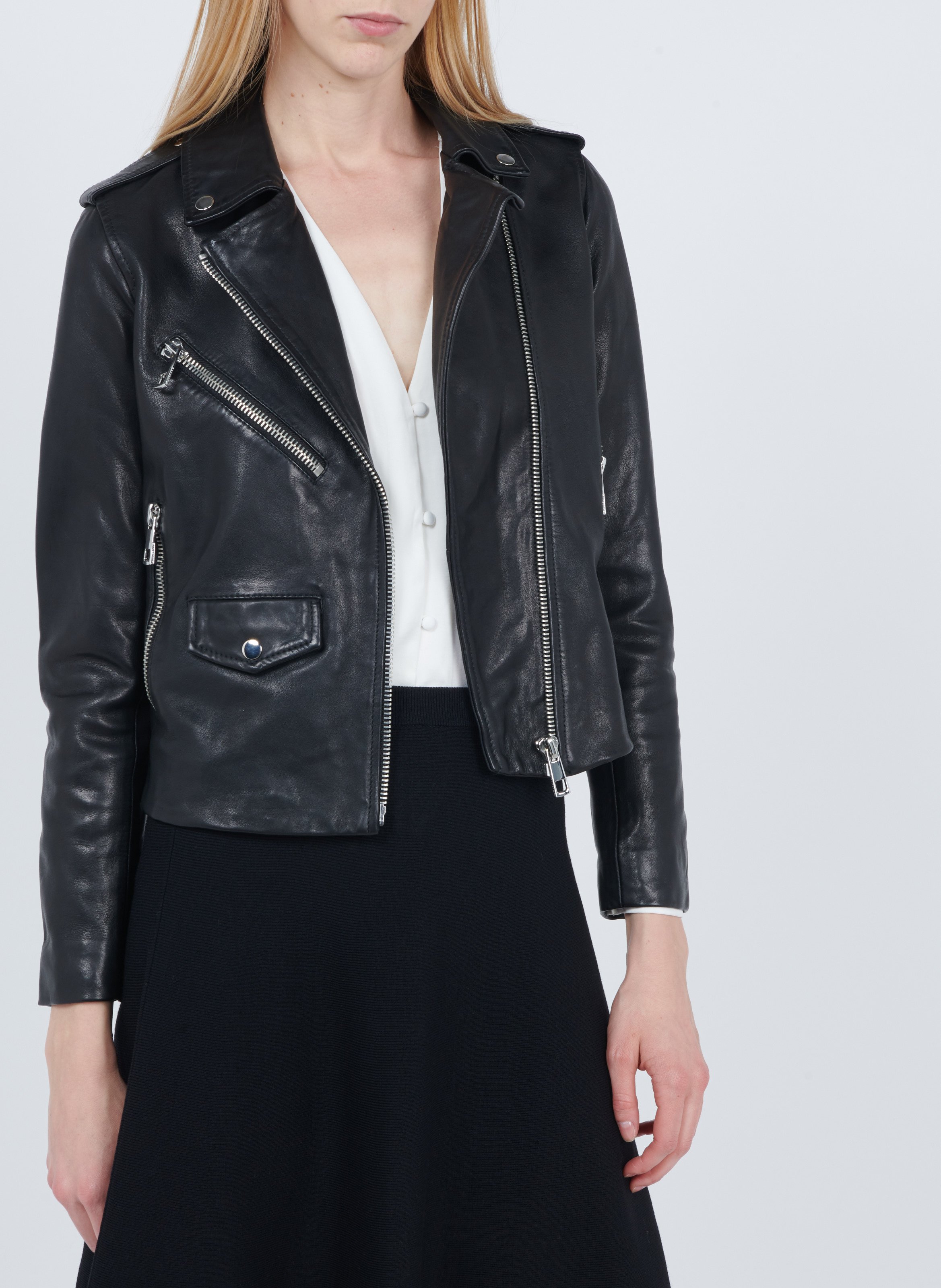 whistles leather jacket