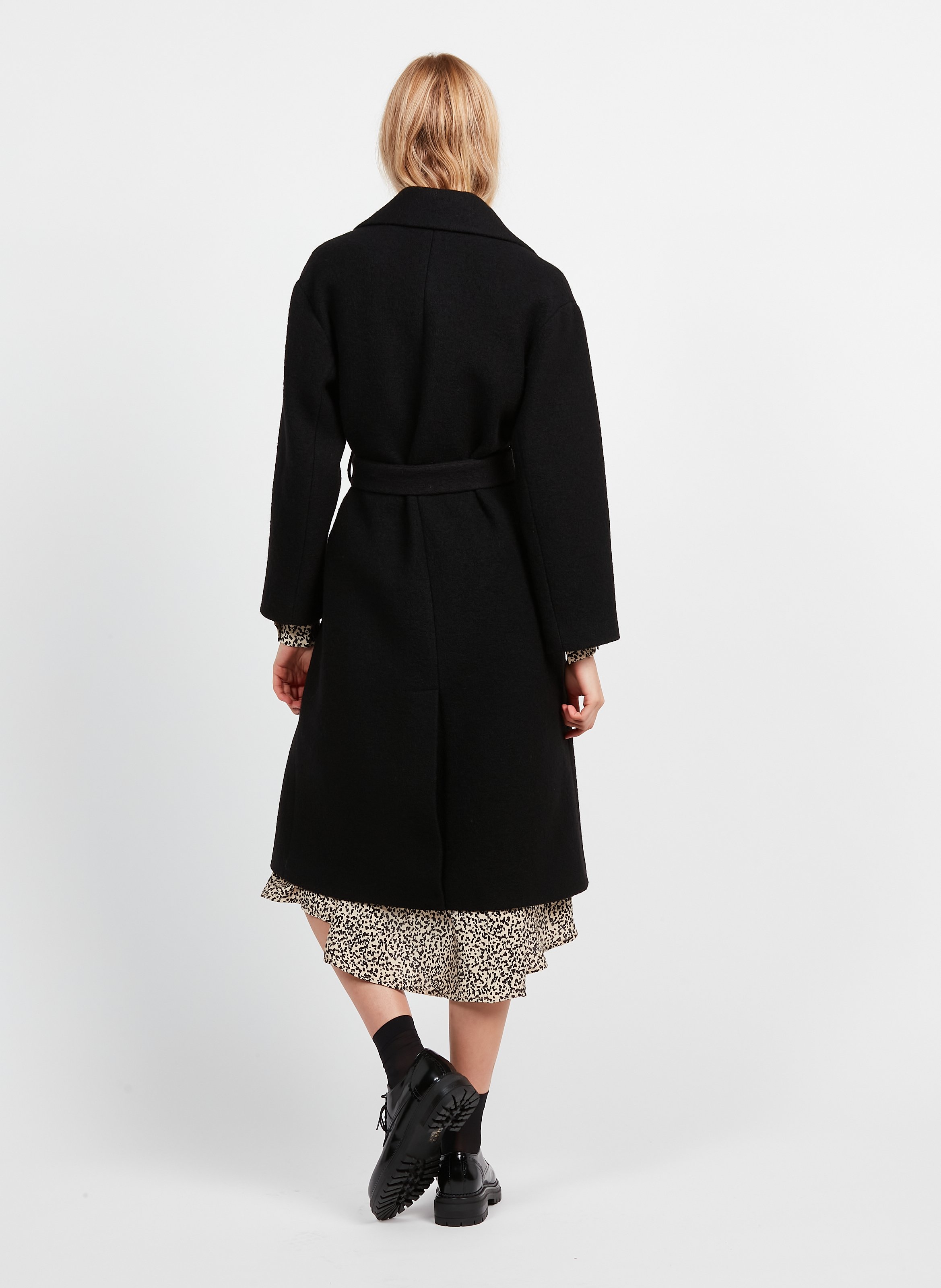 Long Wool Coat Black Whistles Women Place des Tendances