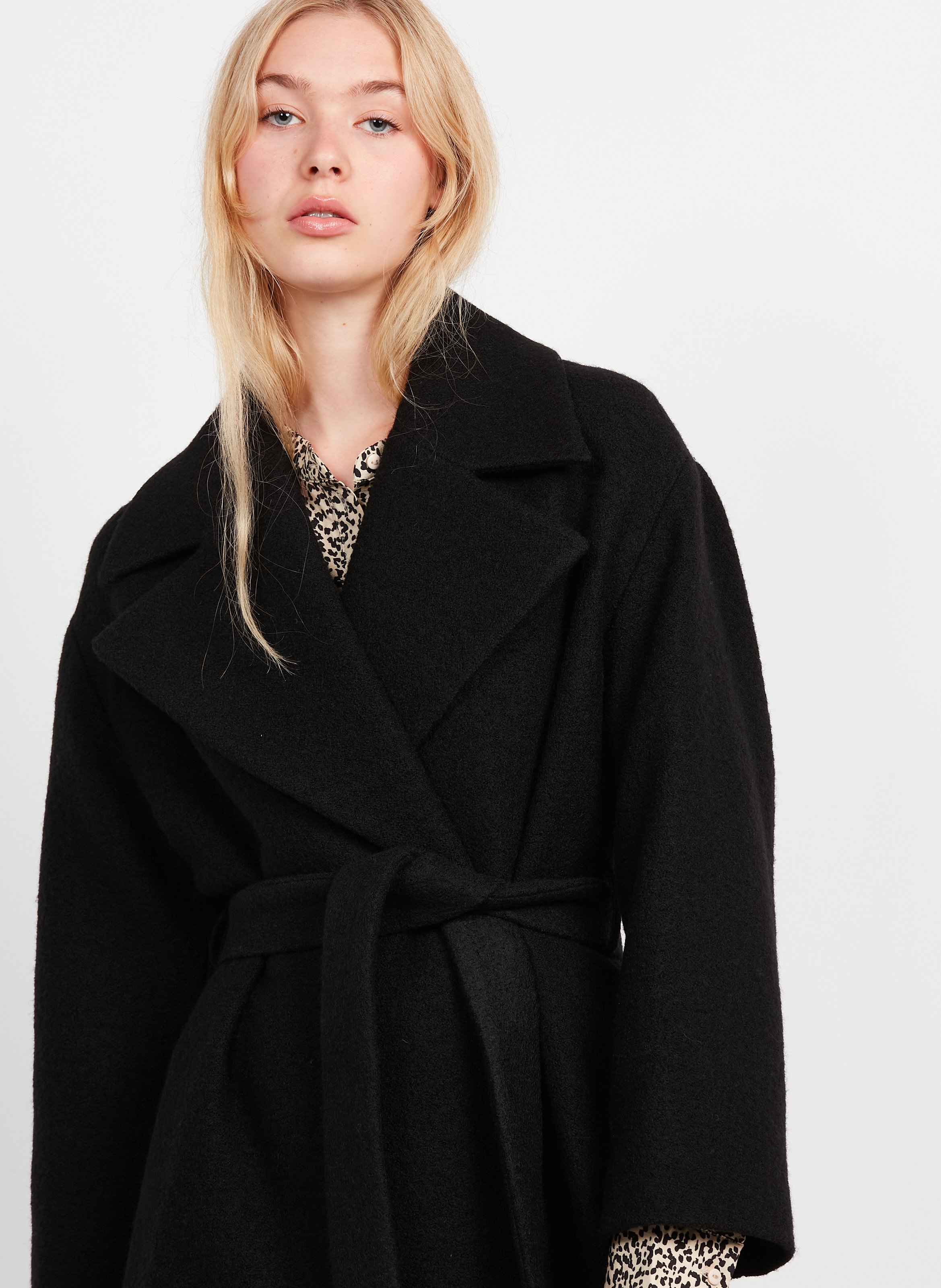Long Wool Coat Black Whistles Women Place des Tendances