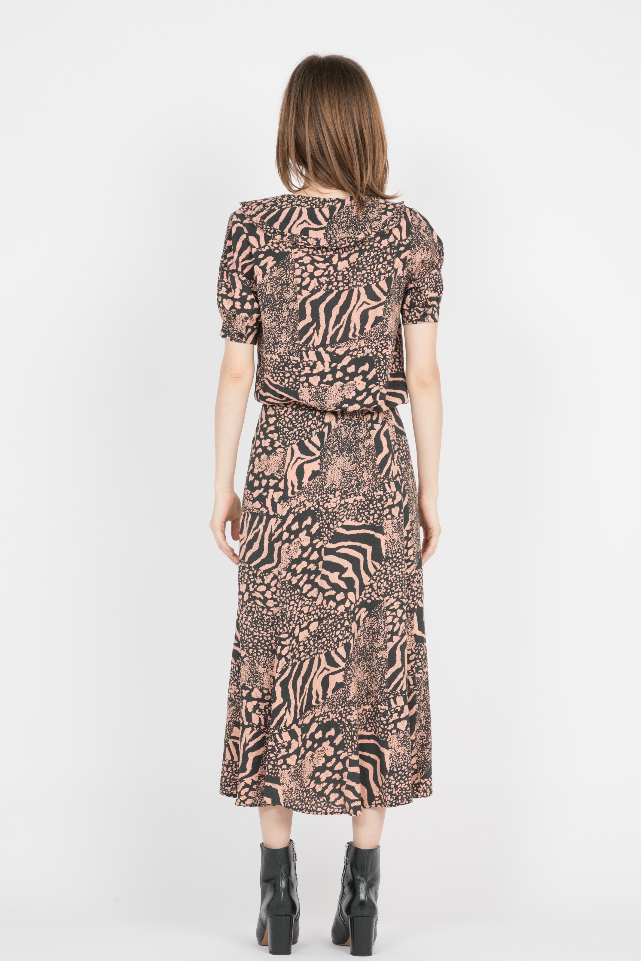 whistles elfrida snake print dress